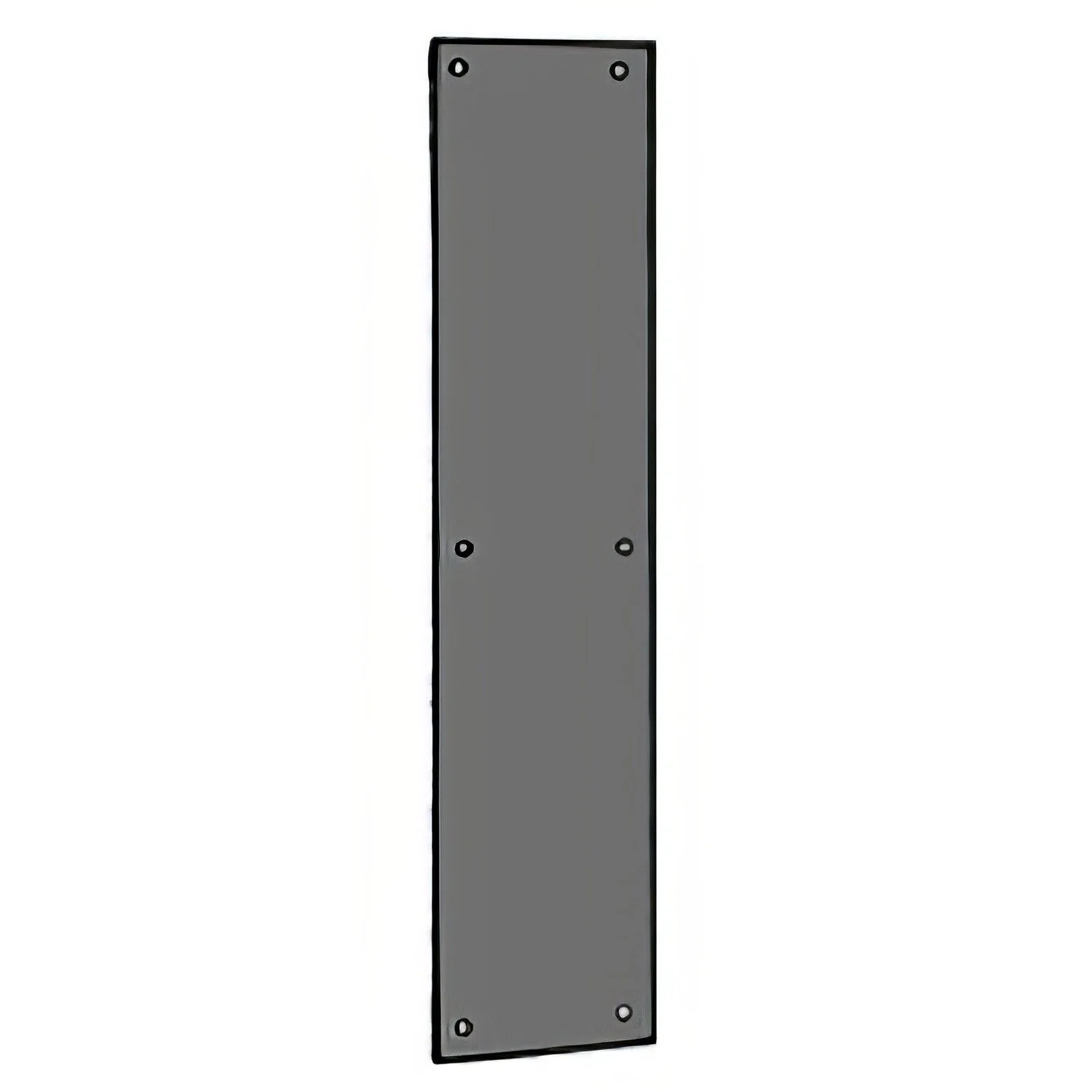 Ives 8200B 4" x 16" Brass Push Plate with Mounting Screws - Image 1