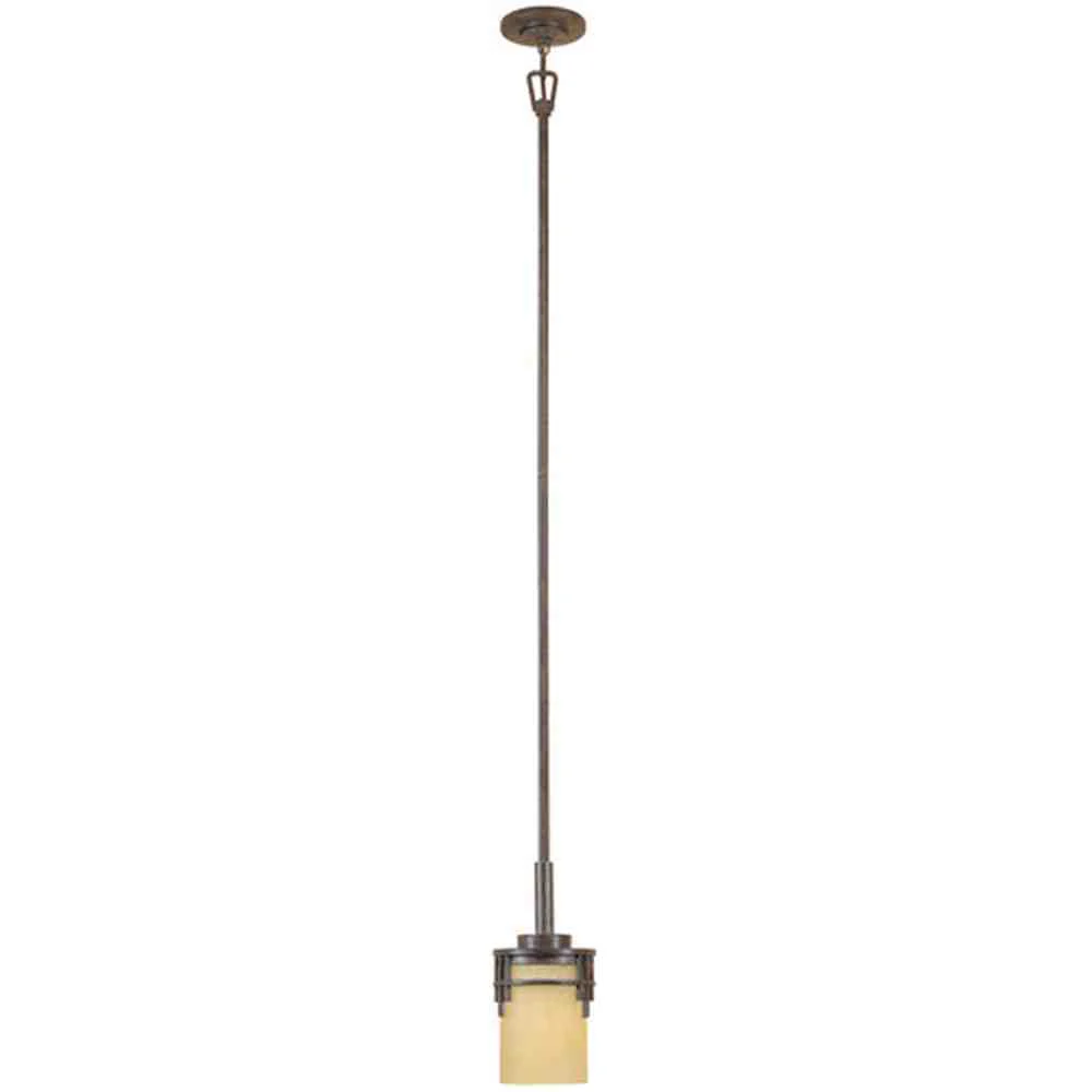 Designers Fountain 82130-WM Mission Ridge Asian Single Light Down Lighting Mini Pendant - Image 1