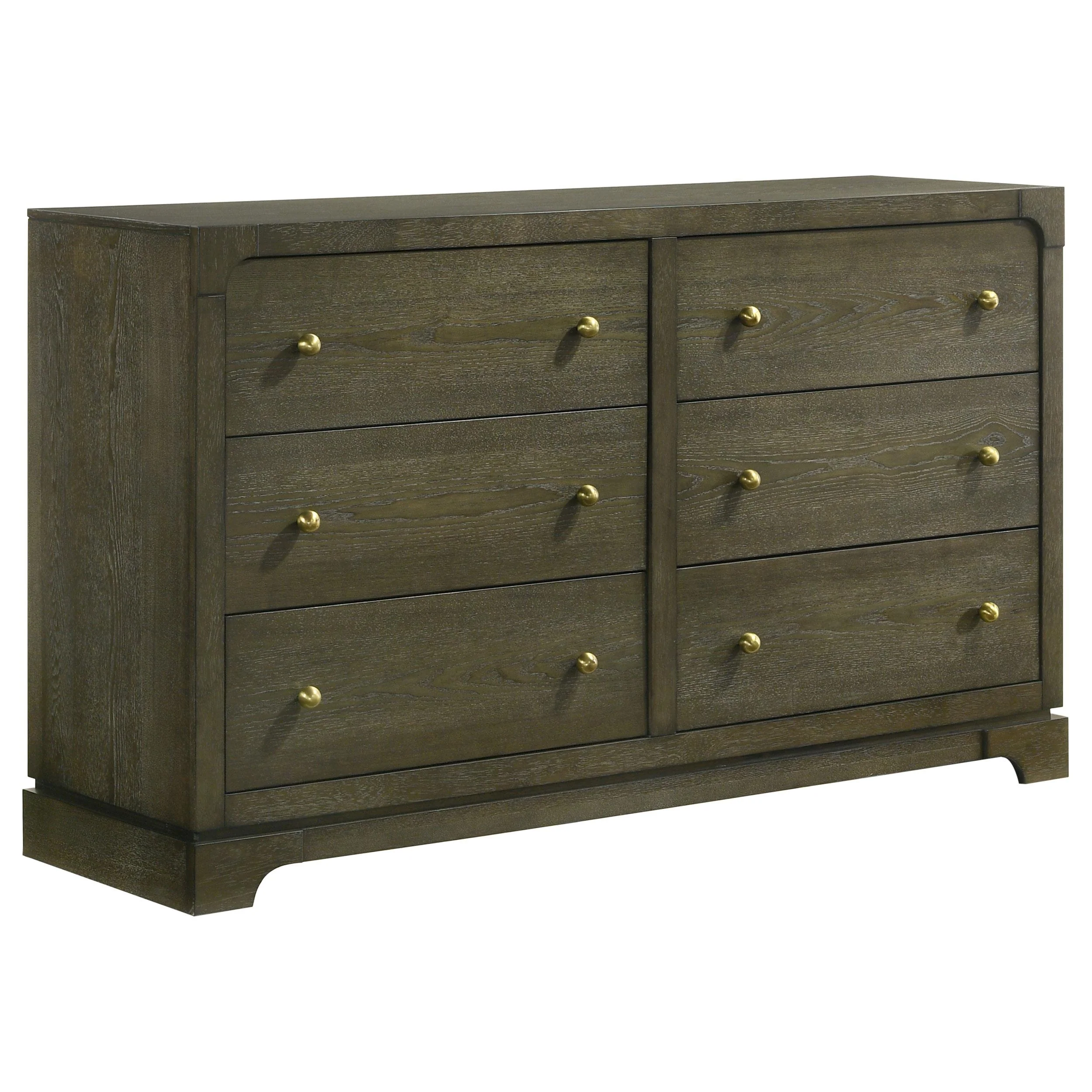 Coaster Furniture Gran Park 224933 6-Drawer Dresser Cabinet - Dark Cocoa - Image 1