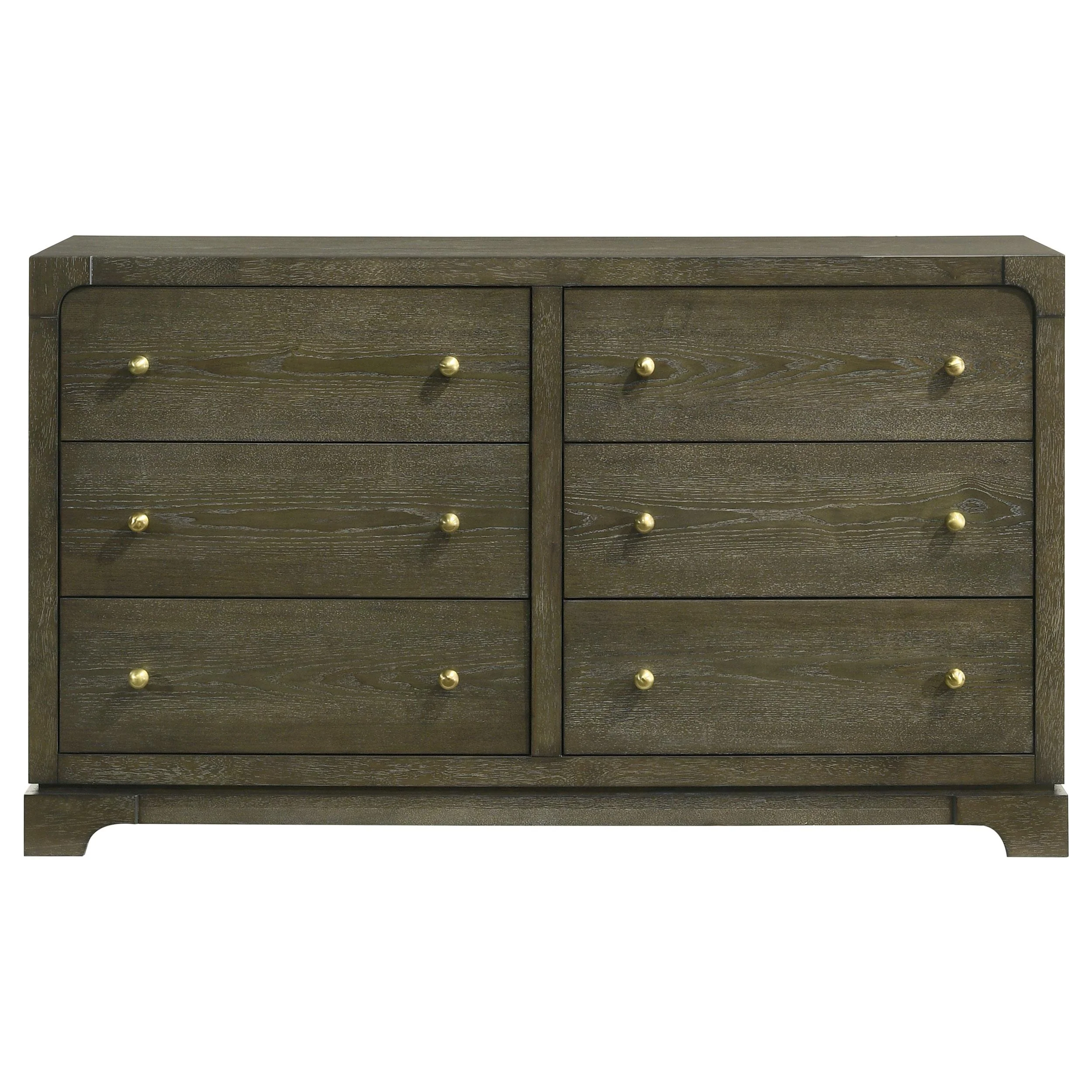 Coaster Furniture Gran Park 224933 6-Drawer Dresser Cabinet - Dark Cocoa - Image 3