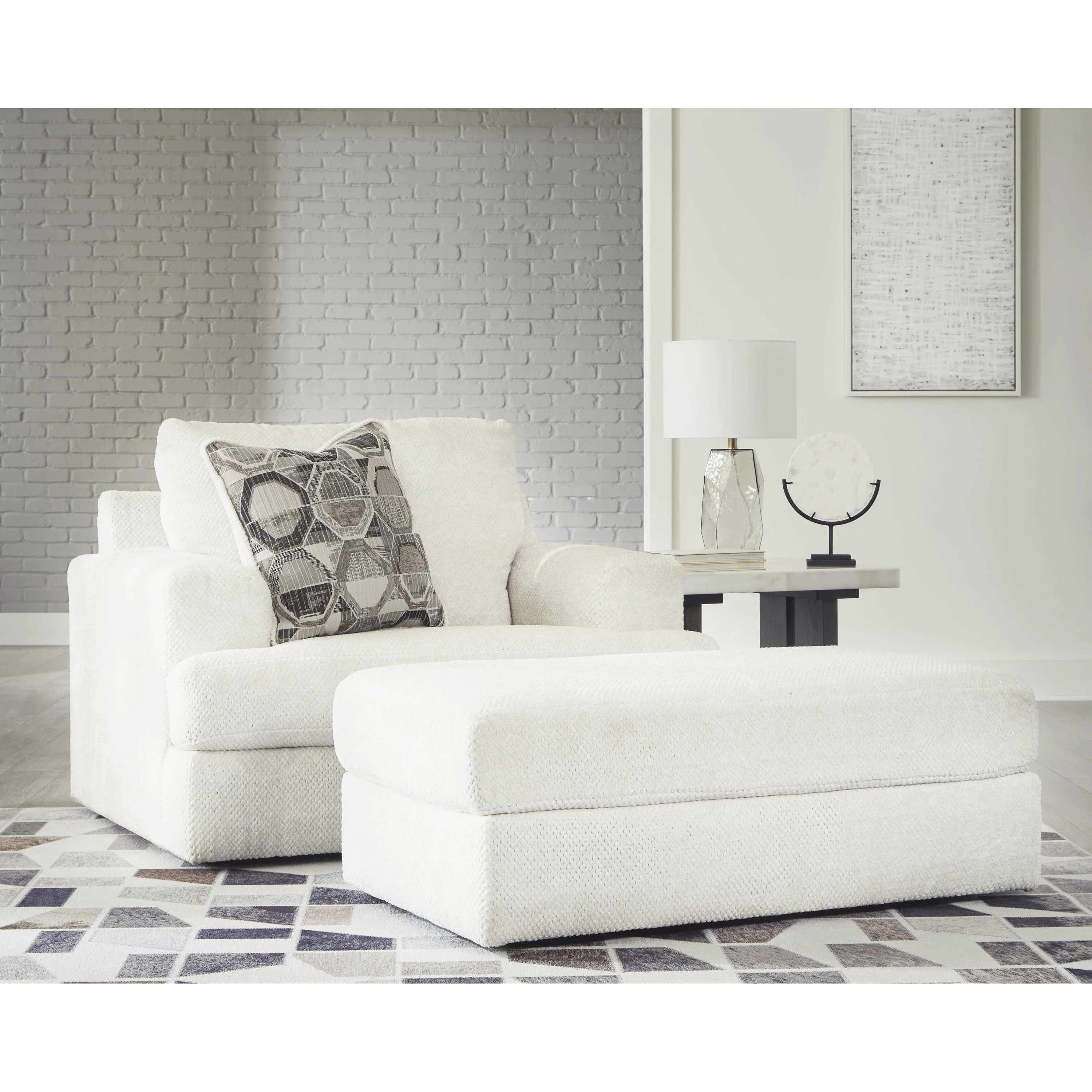 Signature Design by Ashley Karinne 31403U3 Oversized Chair and Ottoman