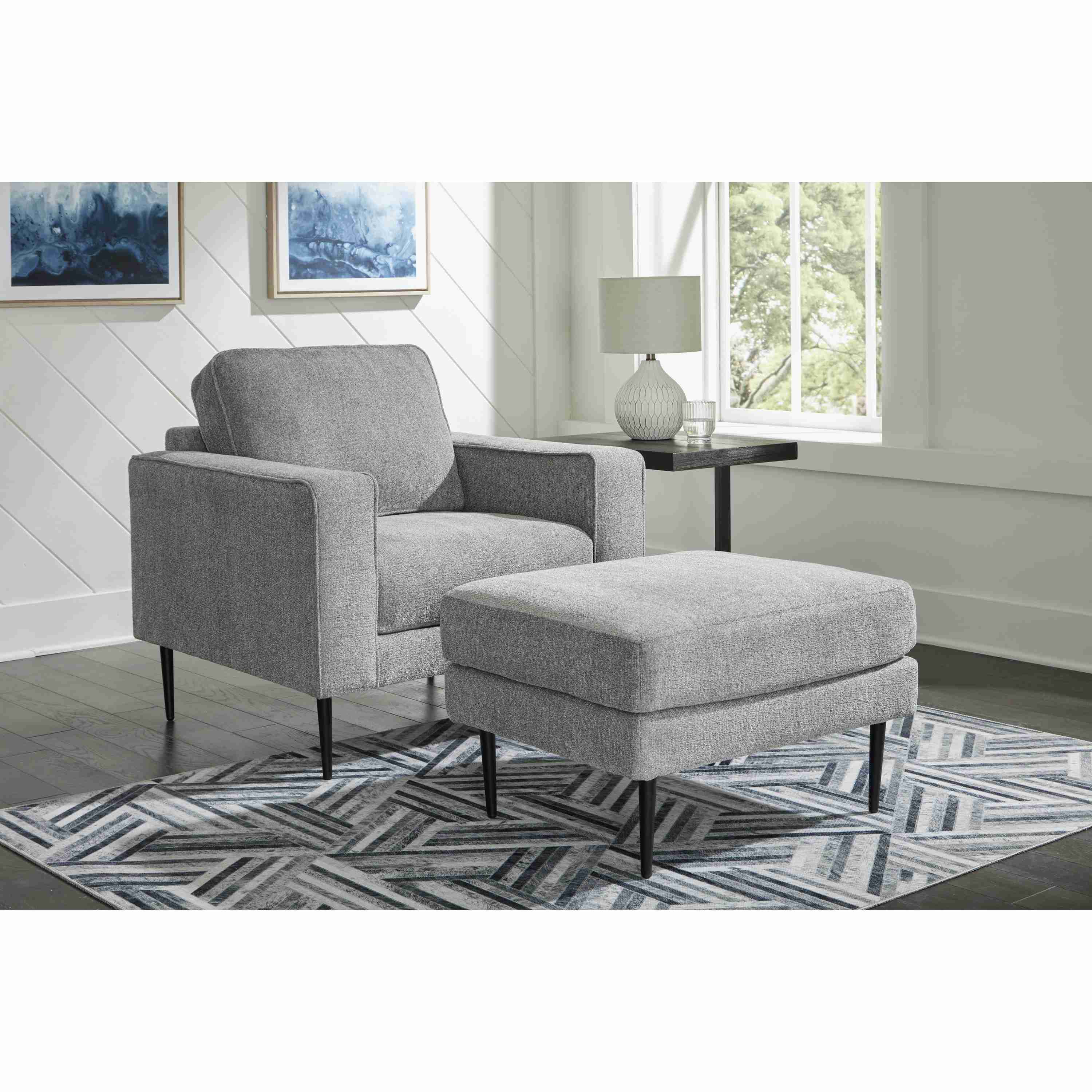 Signature Design by Ashley Hazela 41102U1 Chair and Ottoman - Image 1