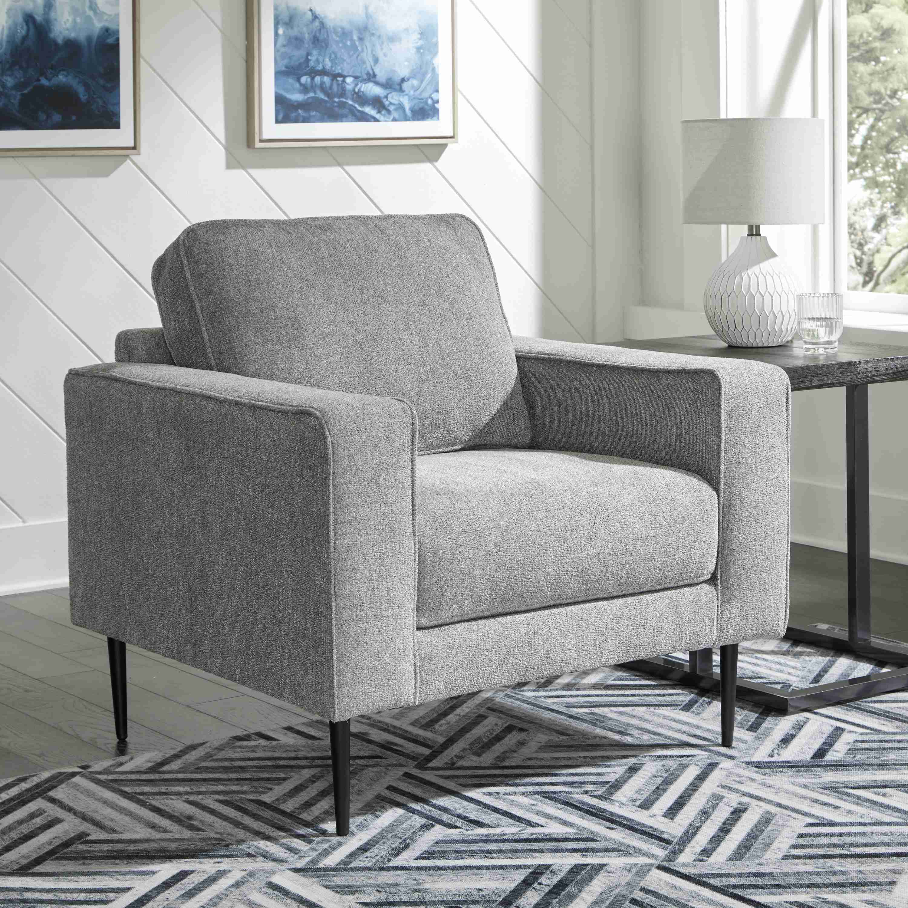 Signature Design by Ashley Hazela 41102U1 Chair and Ottoman - Image 2