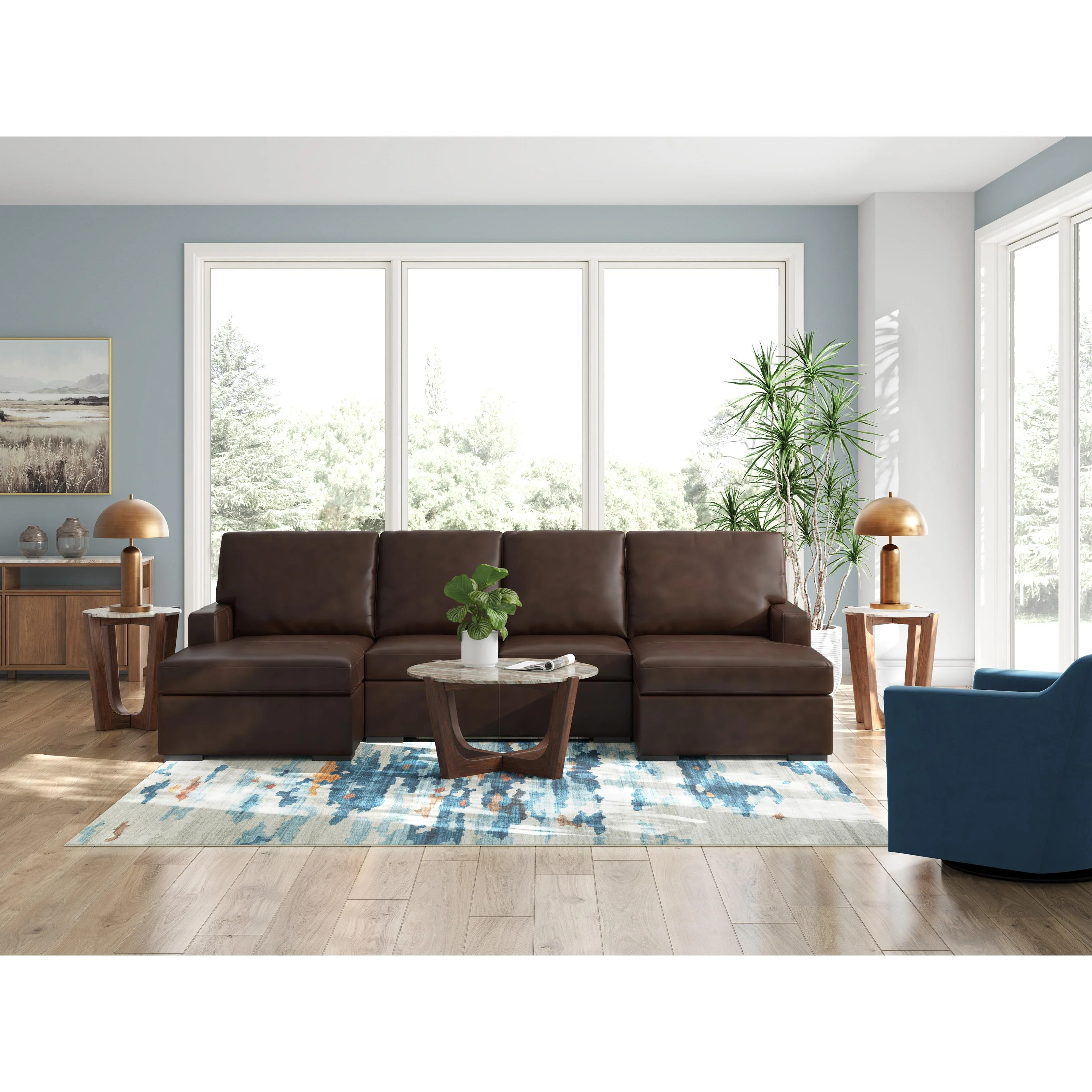 Signature Design by Ashley McDowlan PC48504S3 3 pc Sectional with Double Chaise - Image 3