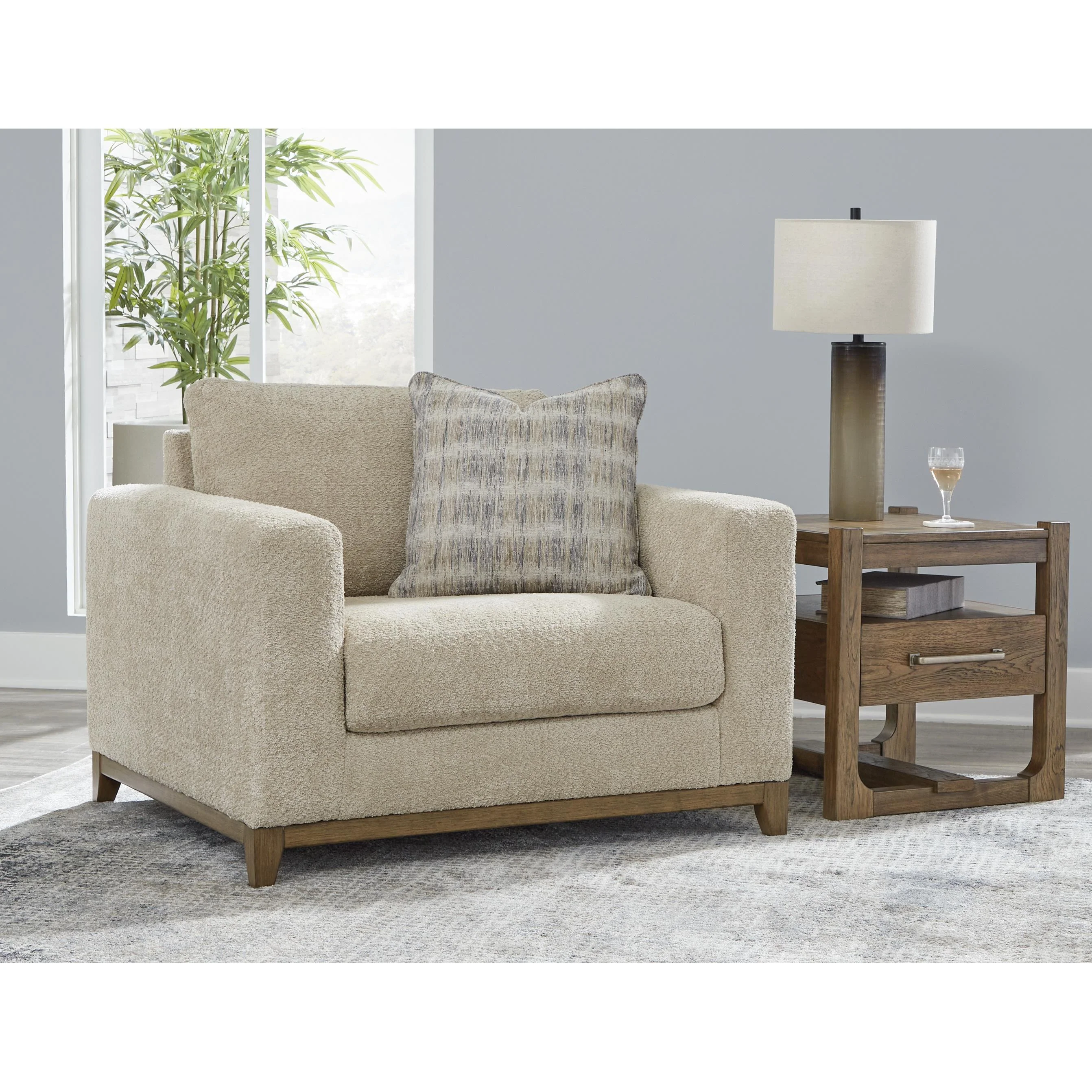 Signature Design by Ashley Parklynn 48902U2 Oversized Chair and Ottoman - Image 2