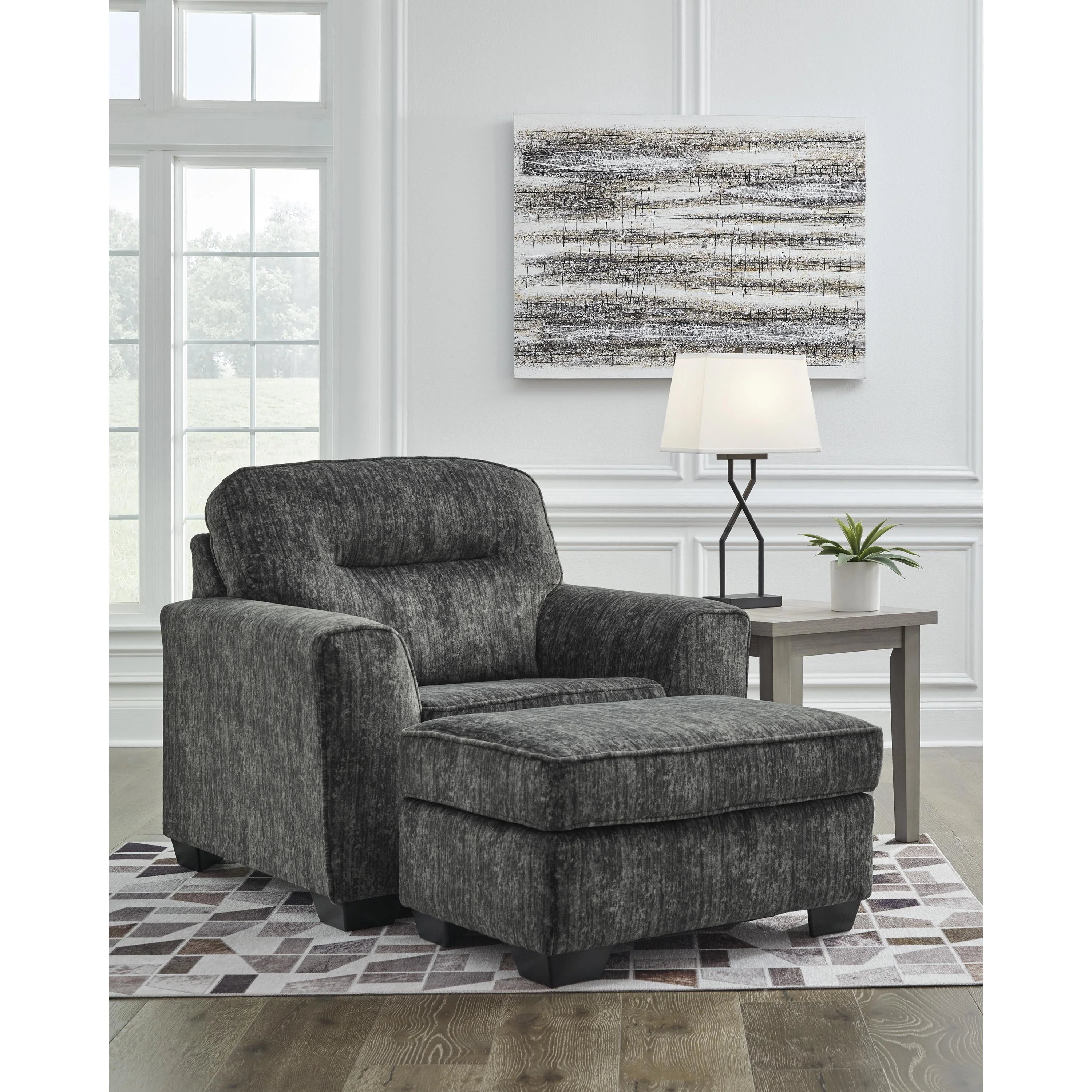 Signature Design by Ashley Lonoke 50504U2 Oversized Chair and Ottoman