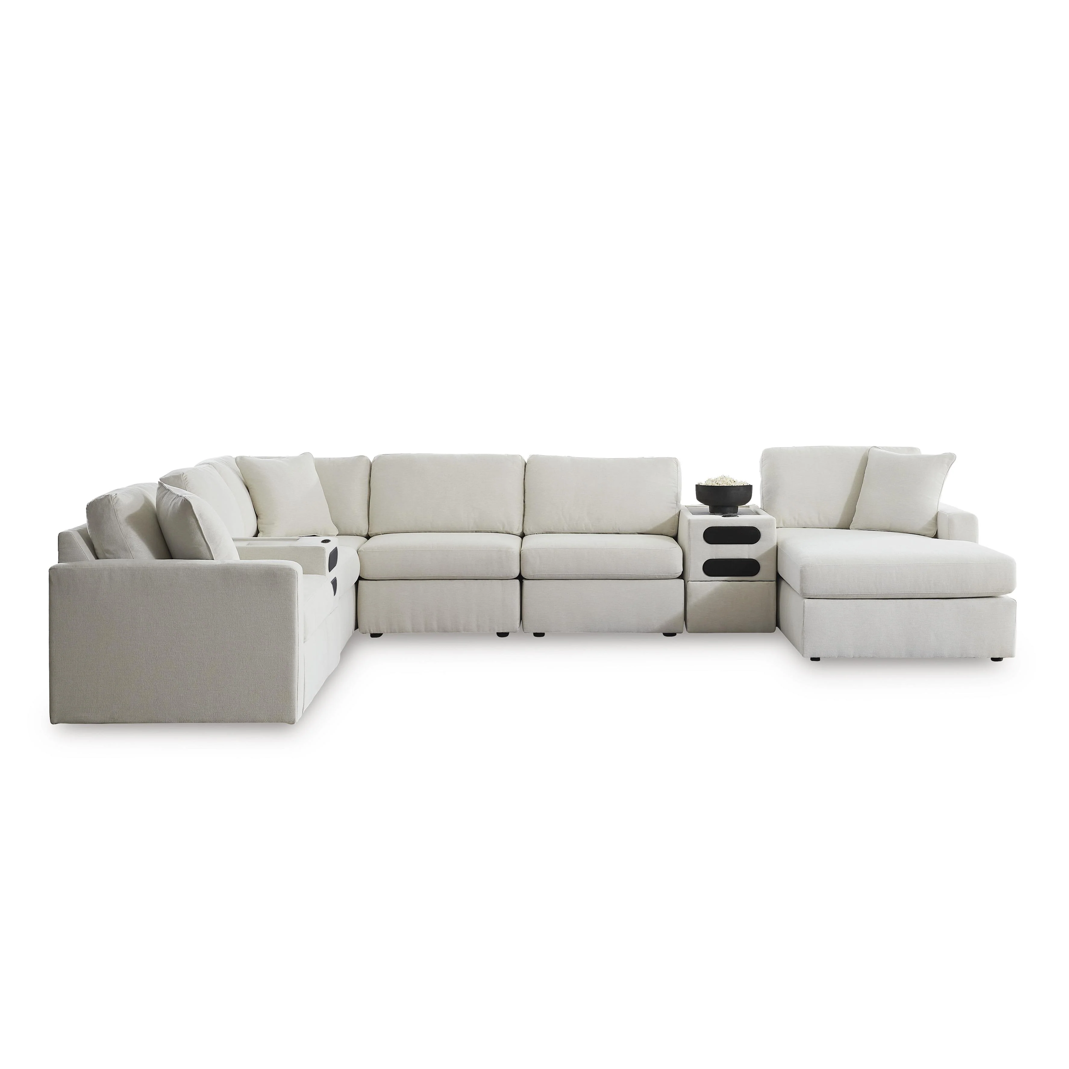 Signature Design by Ashley Modmax 92103S48 8 pc Sectional with Chaise and Audio Consoles - Image 1