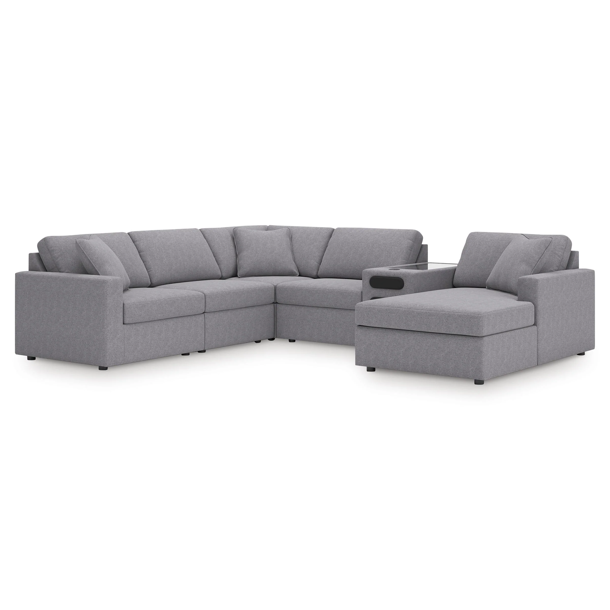 Signature Design by Ashley Modmax 92104S51 6 pc Sectional with Audio System and Chaise - Image 1
