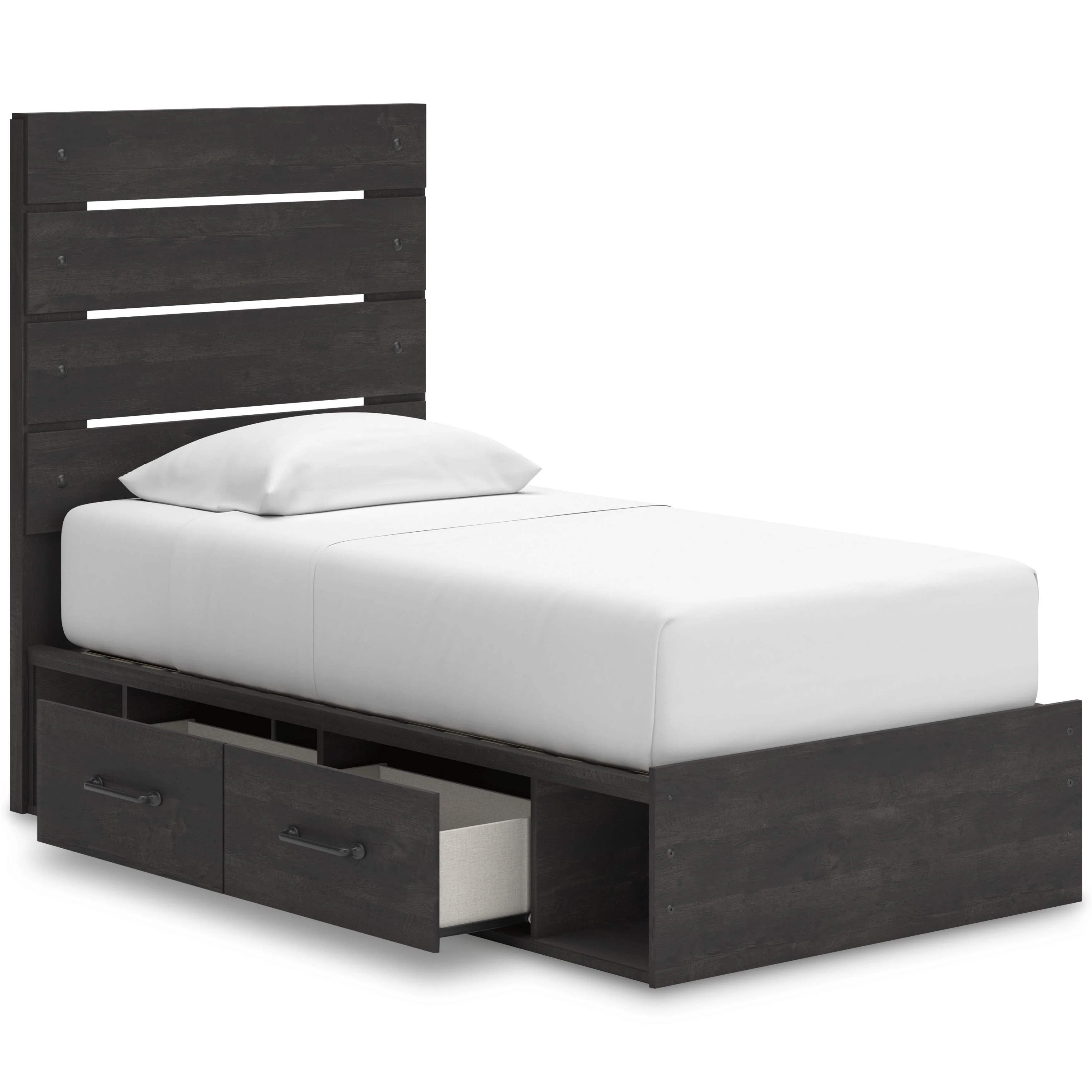 Signature Design by Ashley Hollivern PCB2108B17 Twin Panel Storage Bed - Image 2