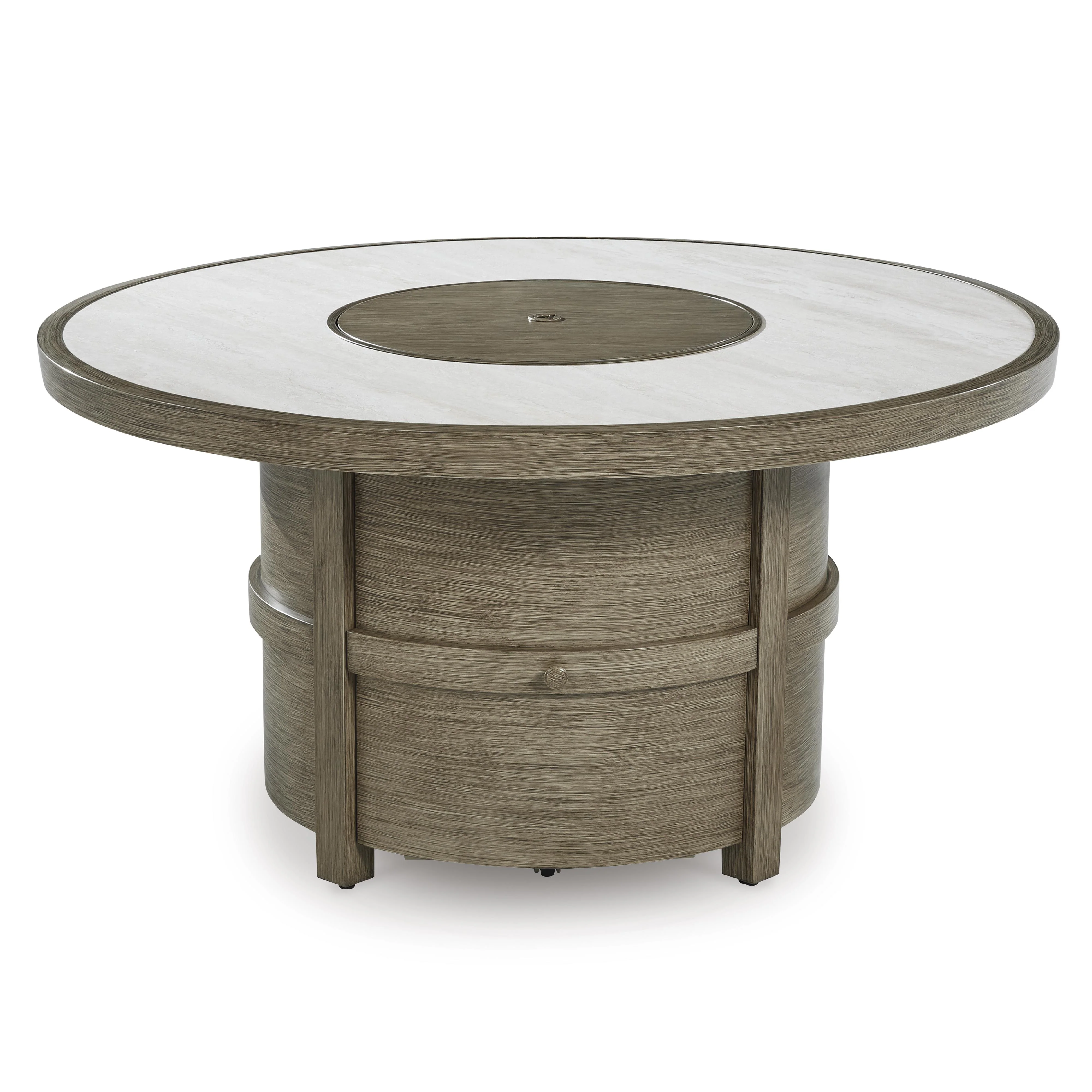 Signature Design by Ashley Rainier Ranch P701-776 Round Fire Pit Table - Image 3