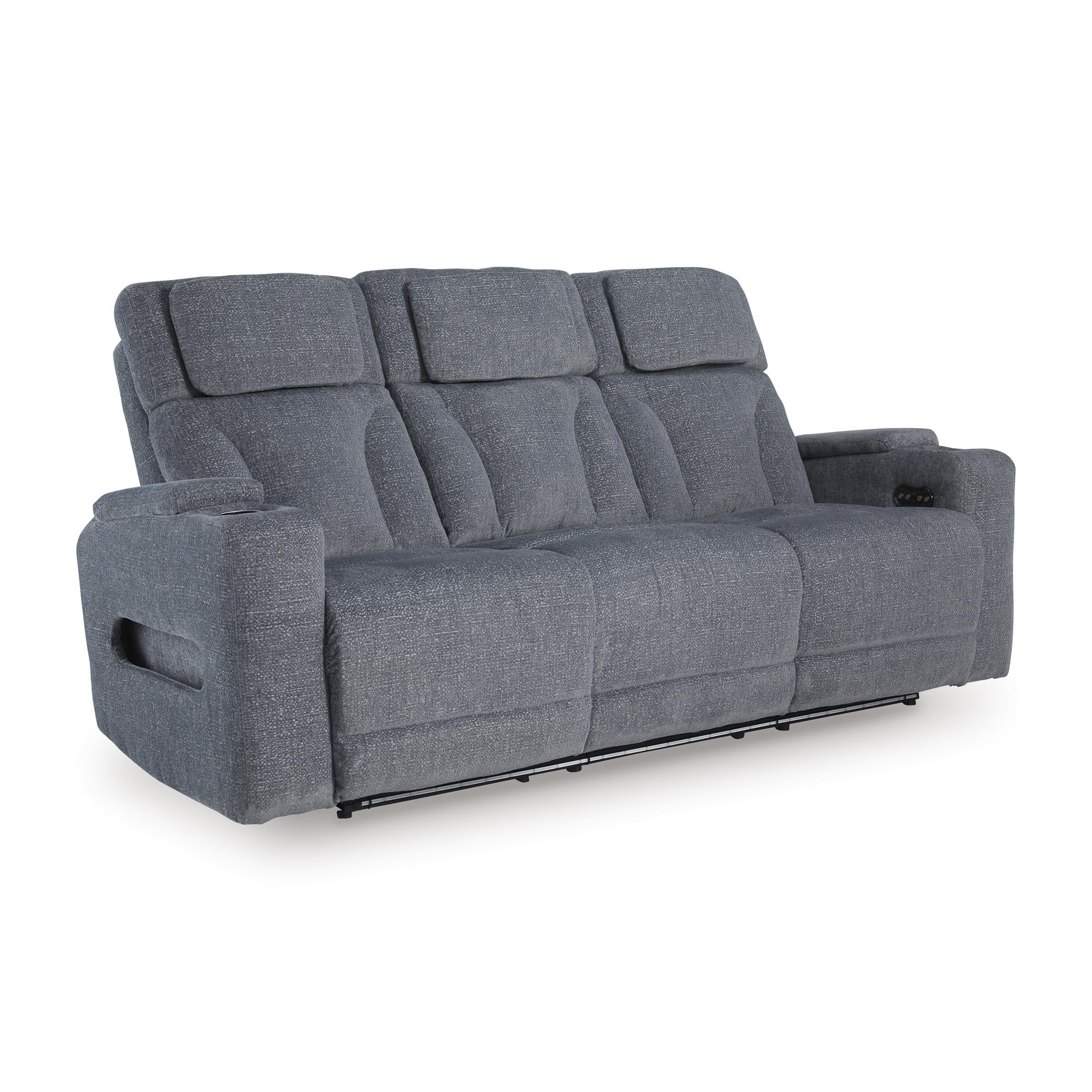 Signature Design by Ashley Studio Cave PC4980215 Power Reclining Sofa with Adjustable Headrest