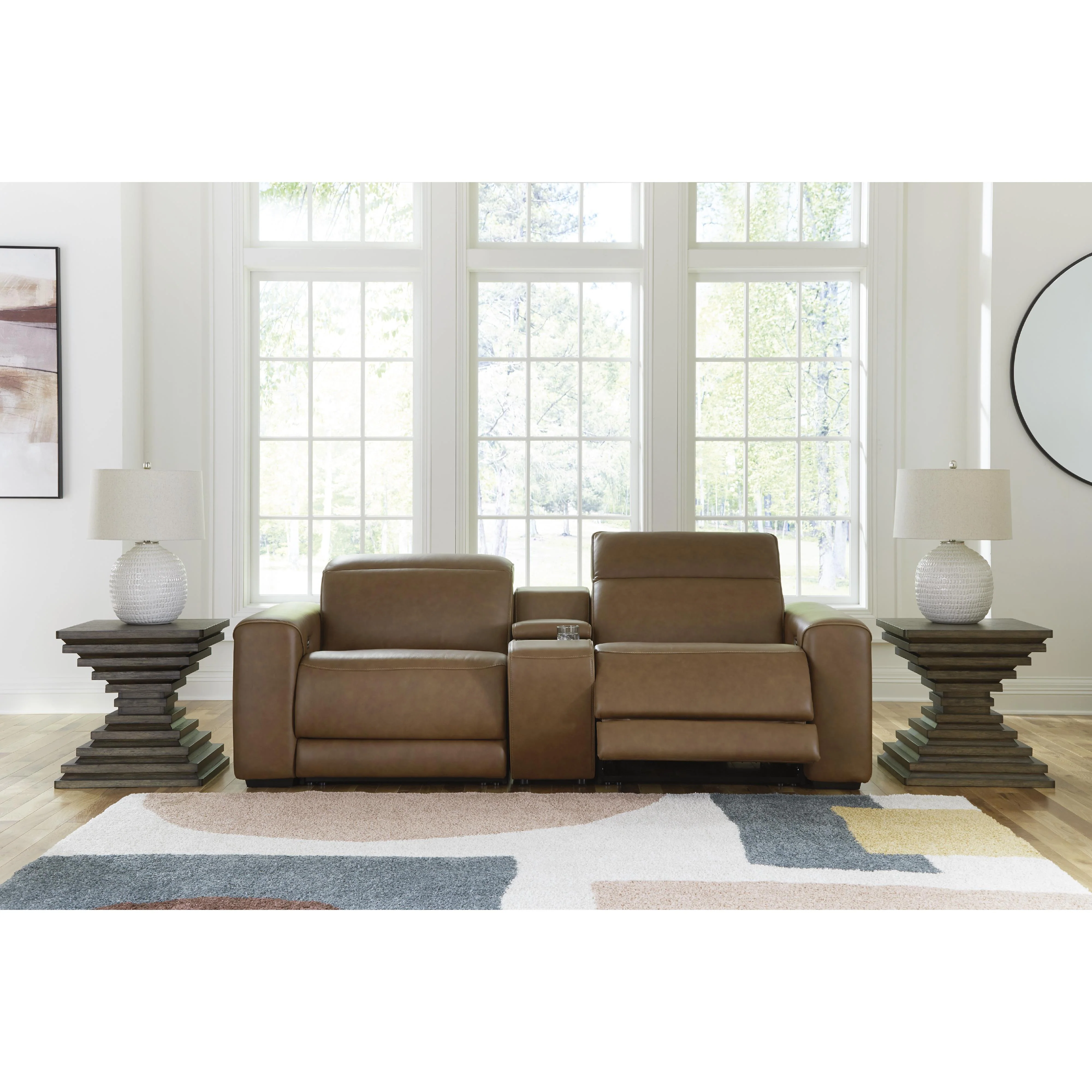 Signature Design by Ashley Magic Man PCU10700S3 2 pc Power Reclining Sectional Loveseat with Console - Image 2