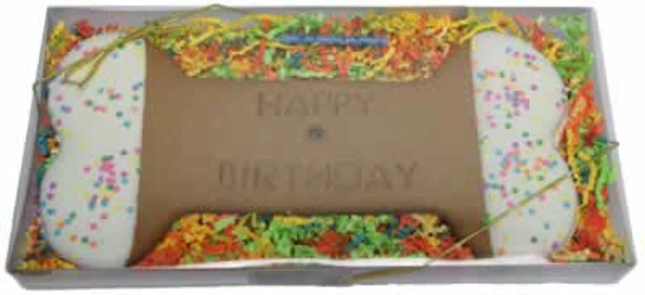 Preppy Puppy XXL Birthday Bone Gourmet Dog Treats - Image 1