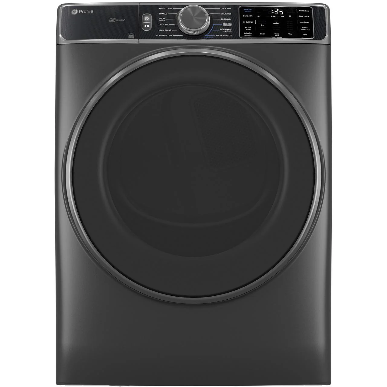 GE Profile 7.8 cu. ft. Electric Dryer with Sanitize Cycle PFD95ESPWDS