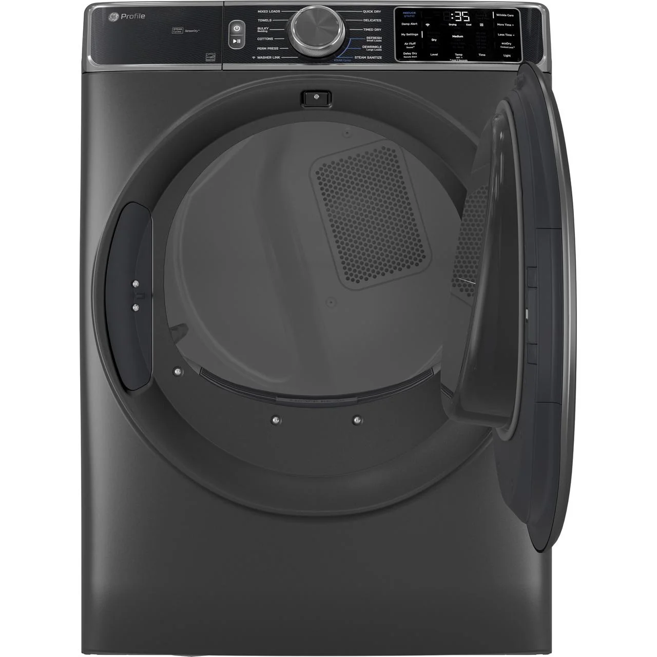 GE Profile 7.8 cu. ft. Electric Dryer with Sanitize Cycle PFD95ESPWDS - Image 2