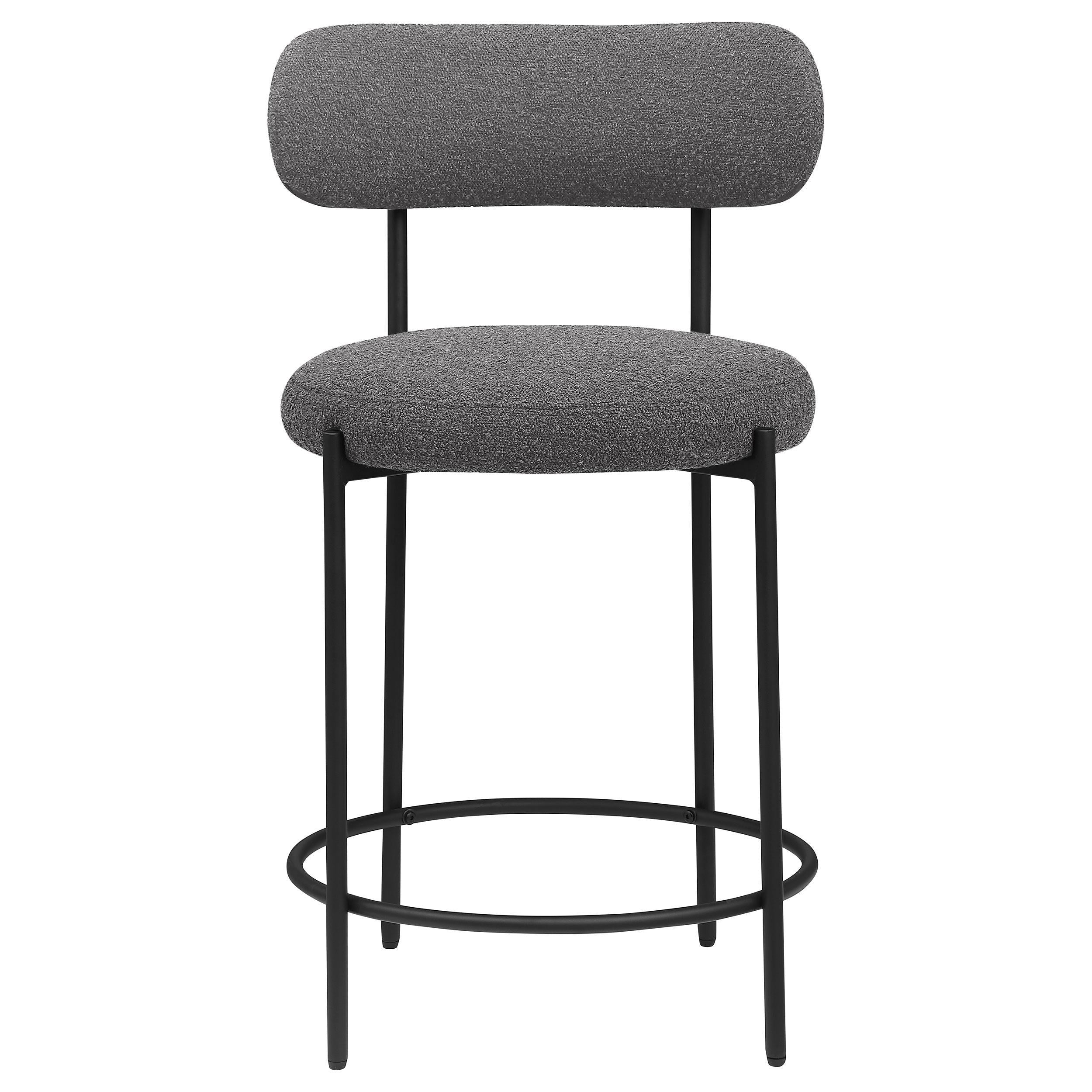 Coaster Furniture Viola 108198 Boucle Upholstered Counter Chair - Grey - Image 3