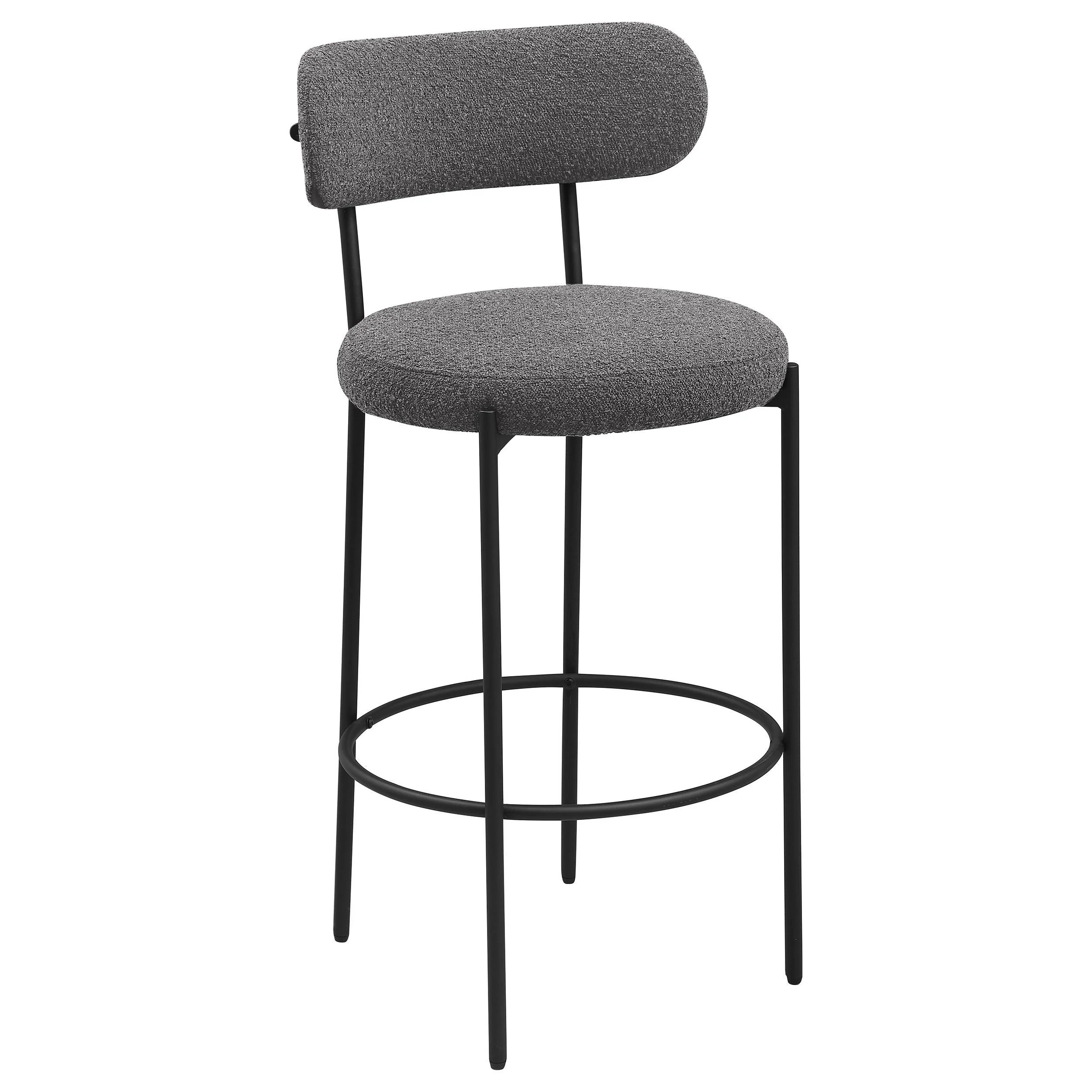 Coaster Furniture Viola 108199 Boucle Upholstered Bar Chair - Grey - Image 1