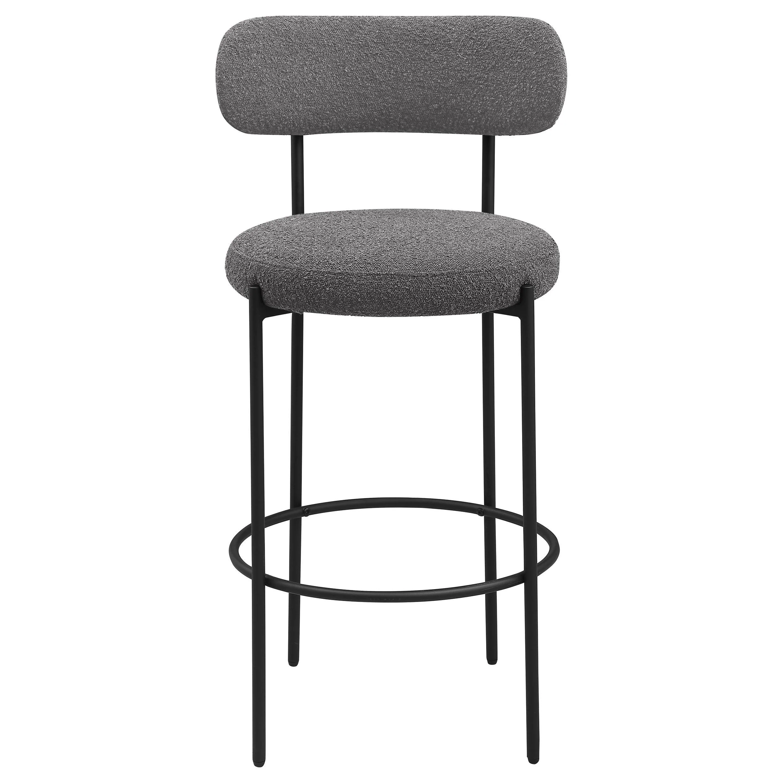 Coaster Furniture Viola 108199 Boucle Upholstered Bar Chair - Grey - Image 3