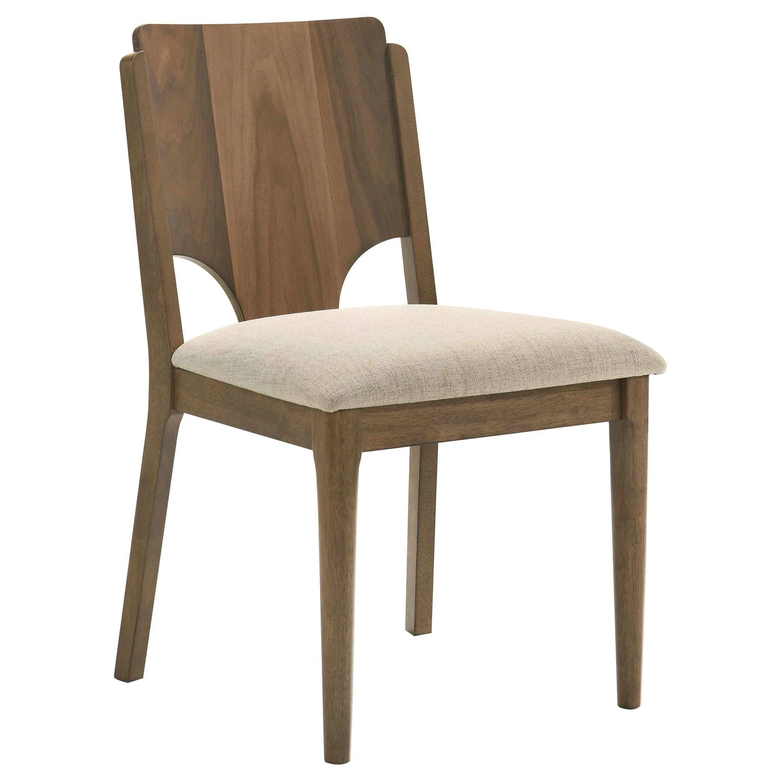 Coaster Furniture Crestmore 108572 Dining Chair - Upholstered Seat Walnut - Image 1