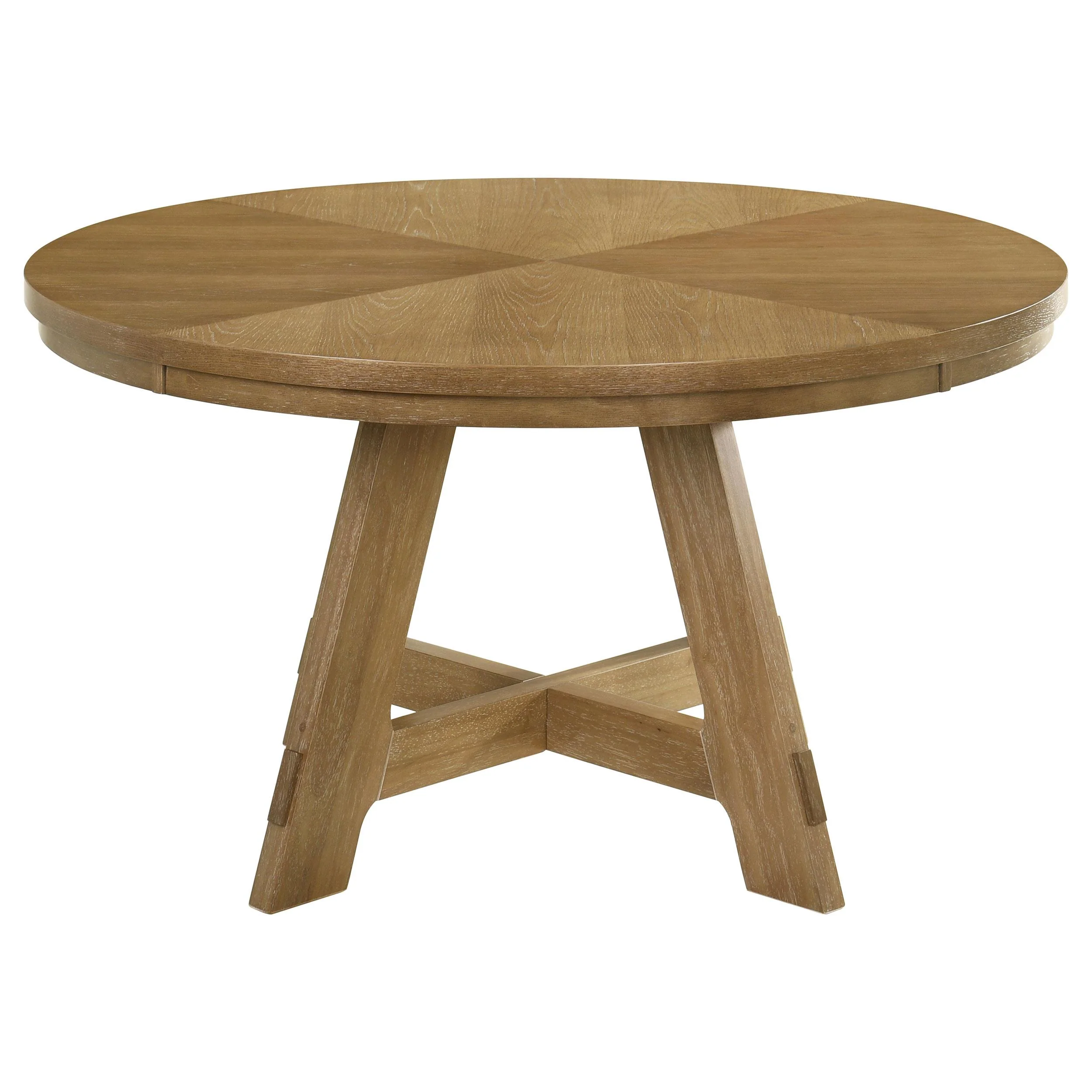Coaster Furniture Danvers 109150 Round 54-inch Wood Dining Table - Brown Oak - Image 3