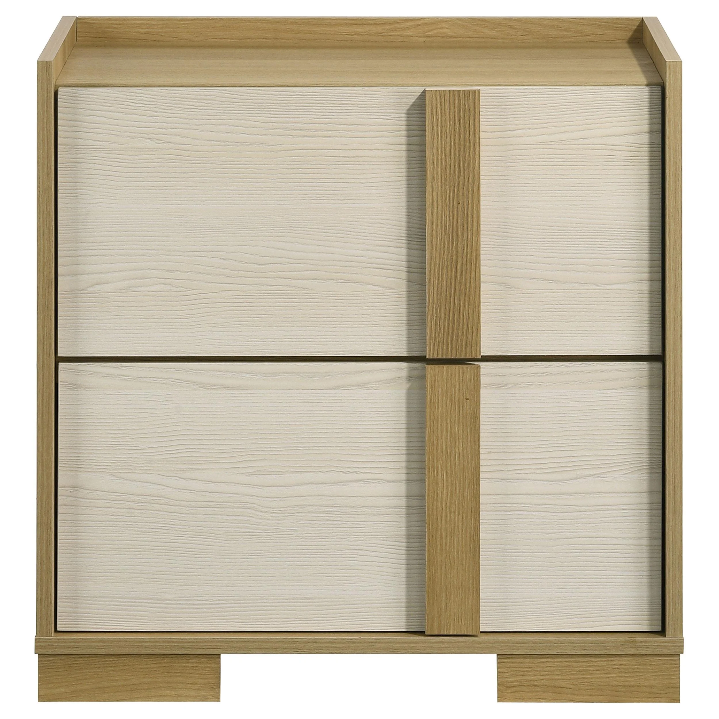 Coaster Furniture Hyland 215652 2-Drawer Nightstand Bedside Table - Natural - Image 3