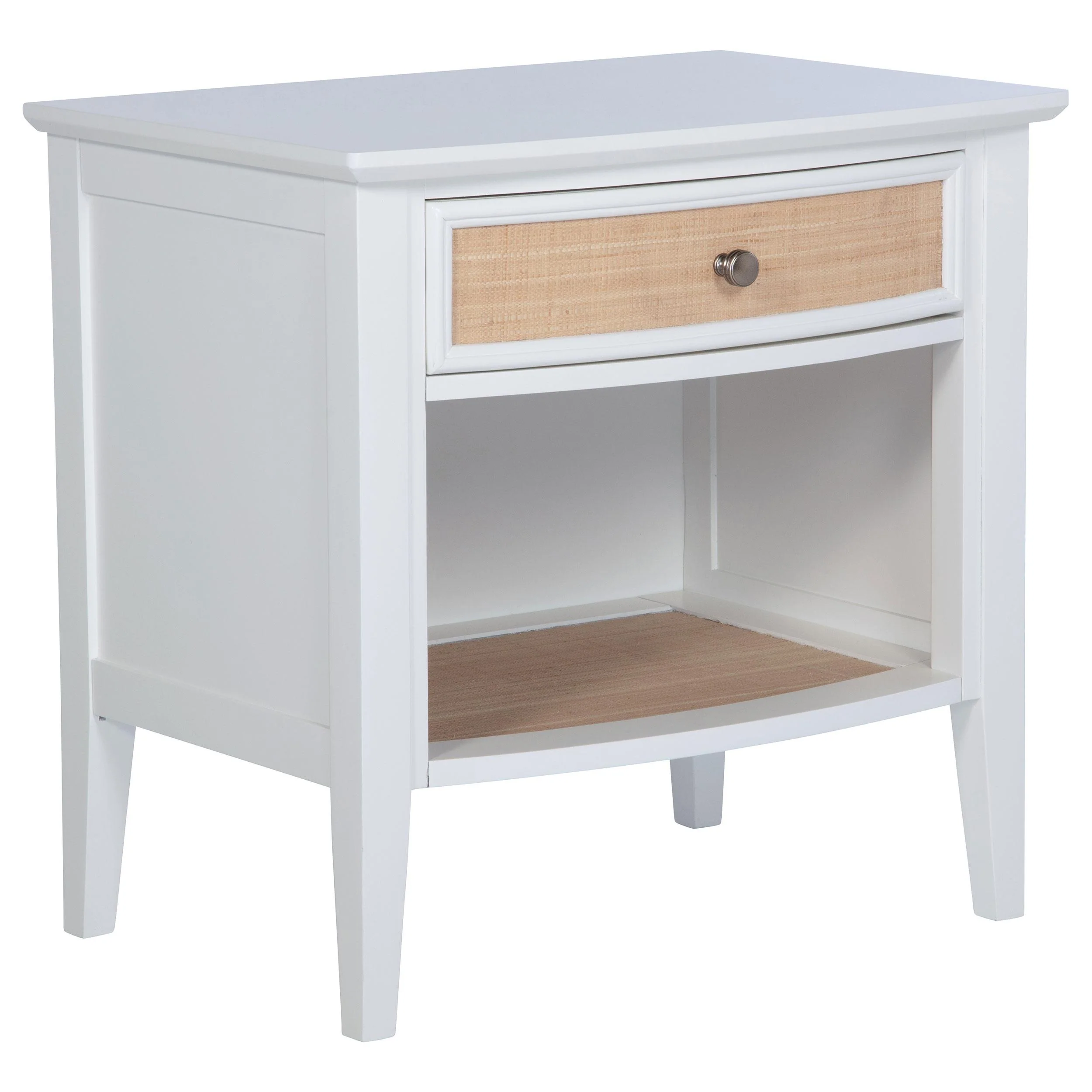 Coaster Furniture Bexhill 223472 1-Drawer Nightstand Bedside Table - White - Image 1