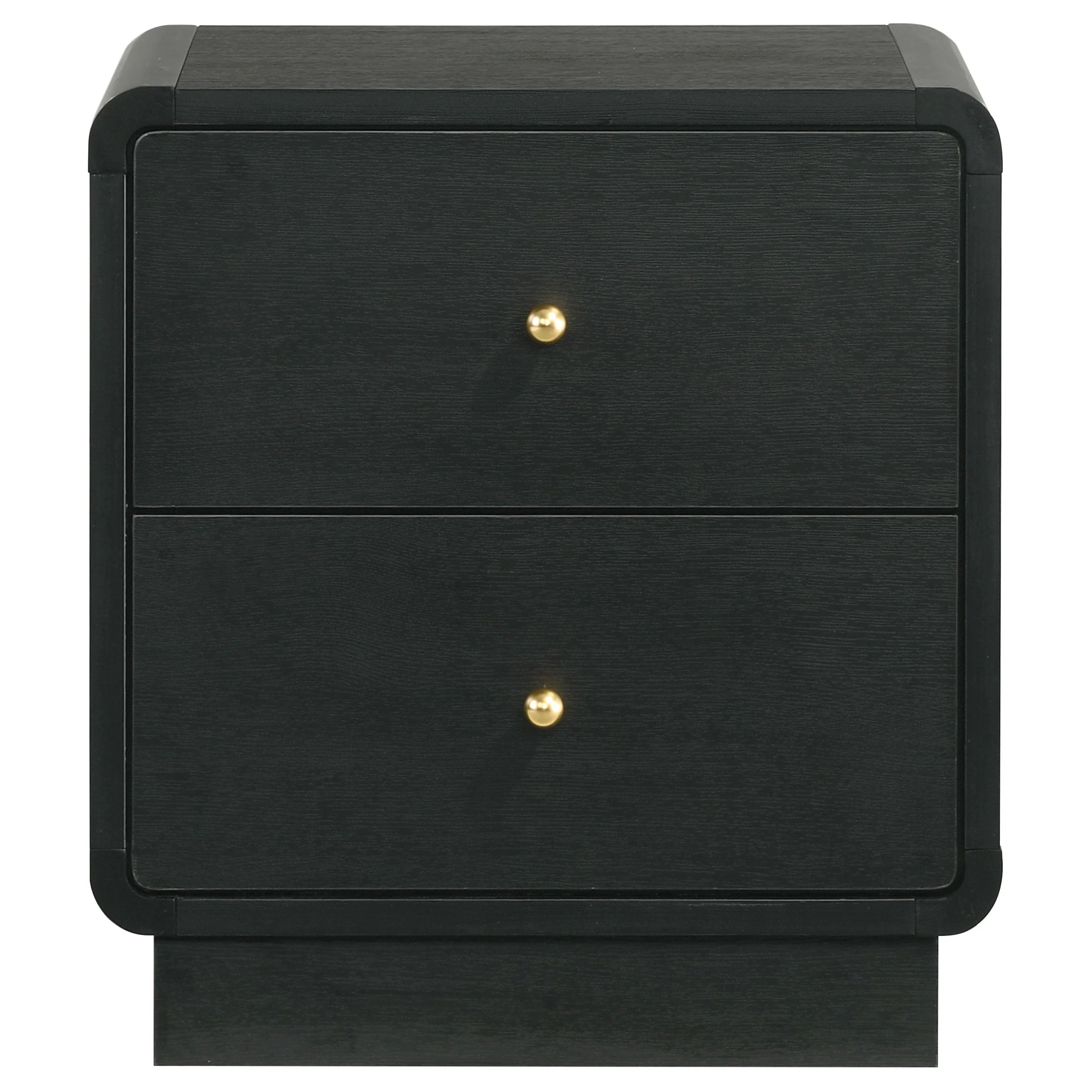 Coaster Furniture Cavelle 223662 2-Drawer Nightstand Bedside Table - Black - Image 3