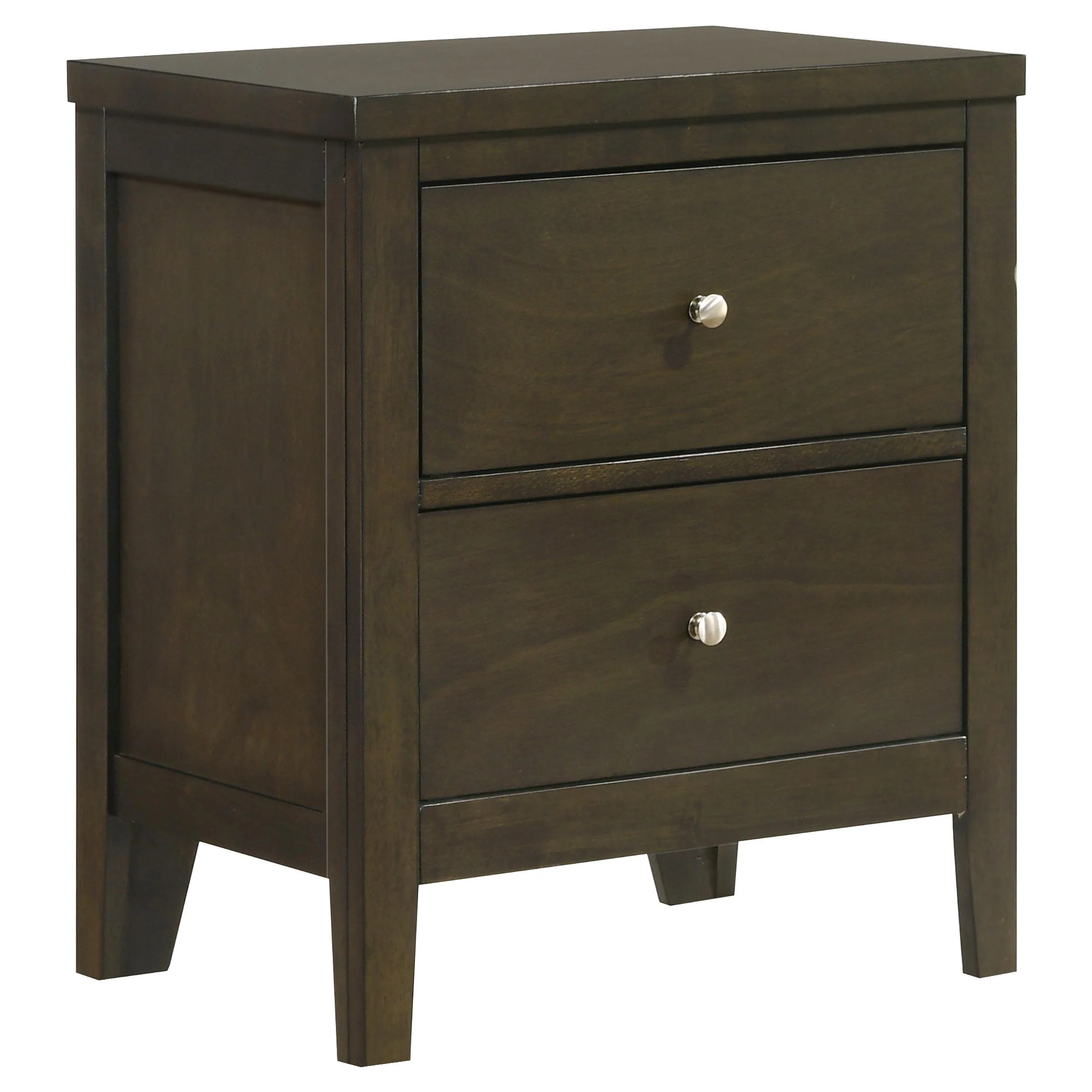 Coaster Furniture Wilkes 224422 2-Drawer Nightstand Bedside Table - Dark Cocoa - Image 1