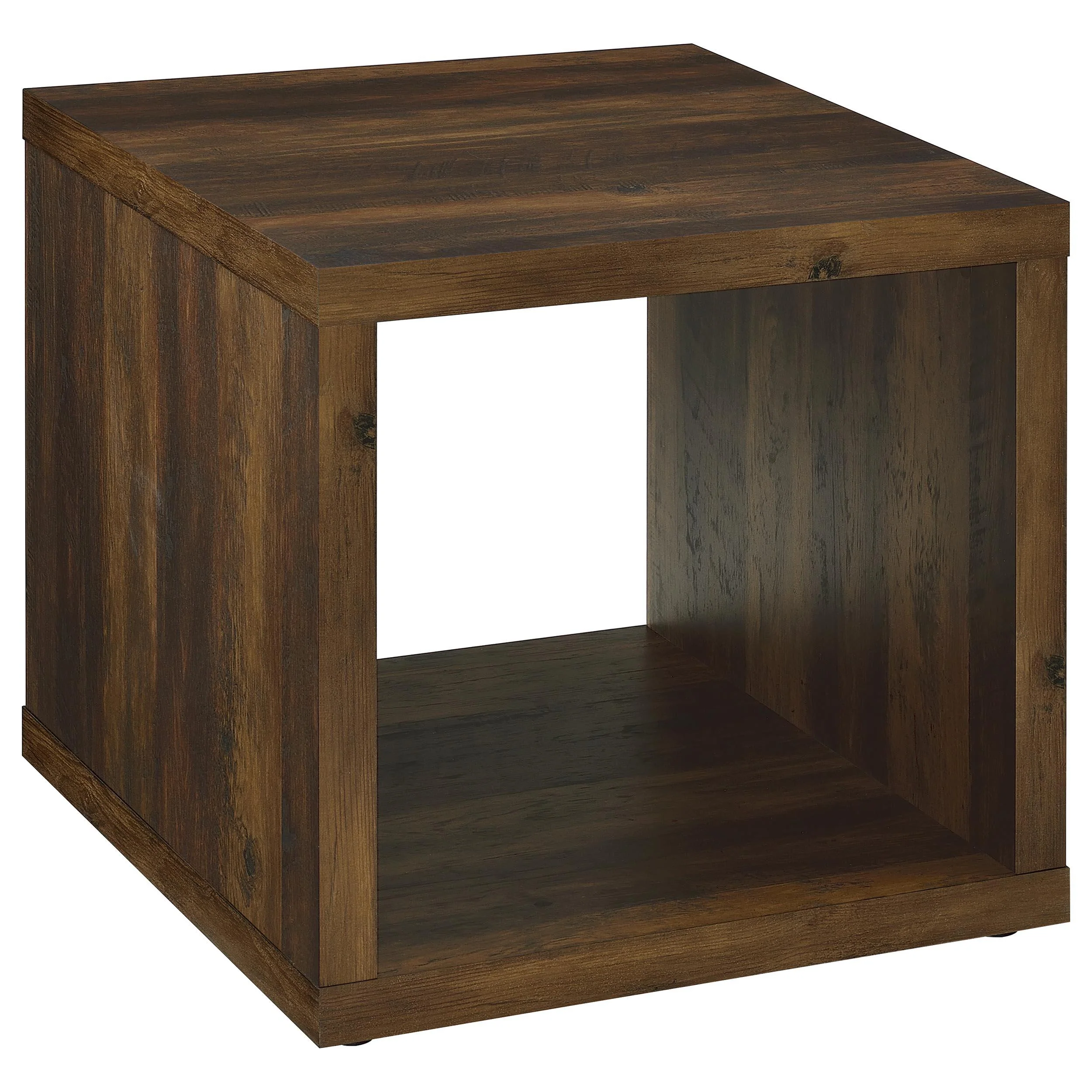 Coaster Furniture Frisco 710507 Square Engineered Wood Side End Table – Dark Pine