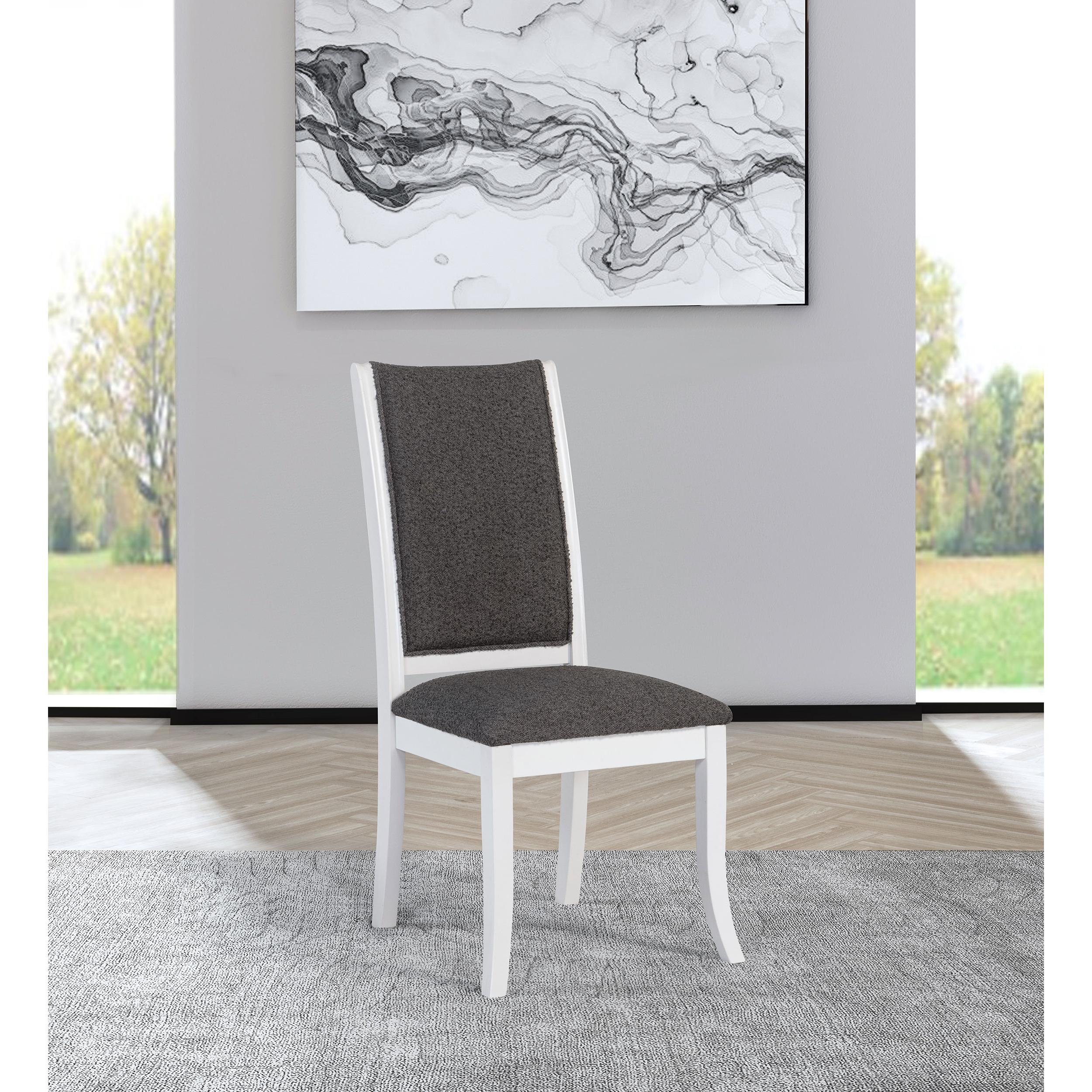 Coaster Furniture Judd 109332 Upholstered Dining Side Chair - Pearl White - Image 2