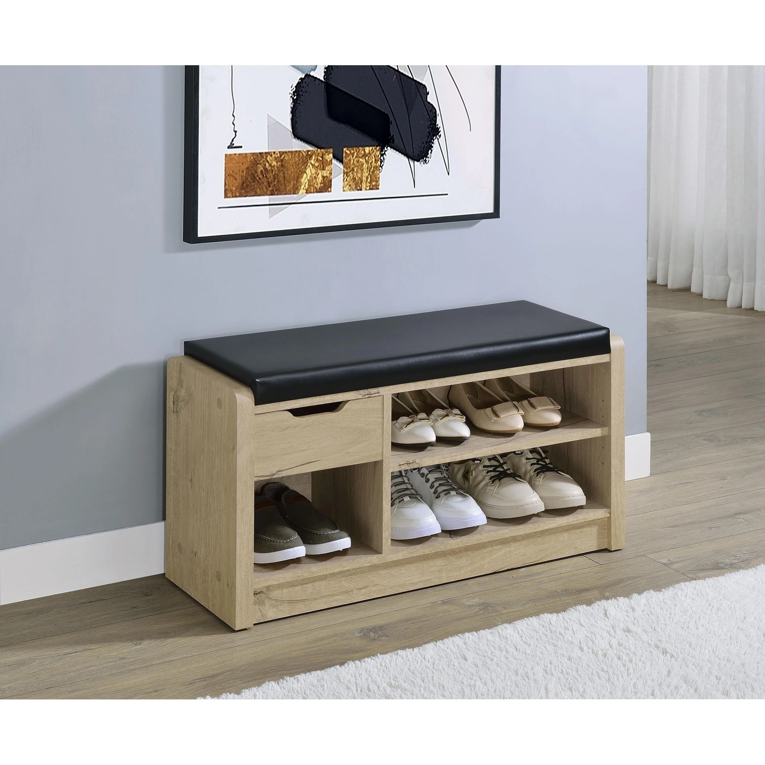 Coaster Furniture Arrington 910322 Storage Bench - White Oak - Image 2