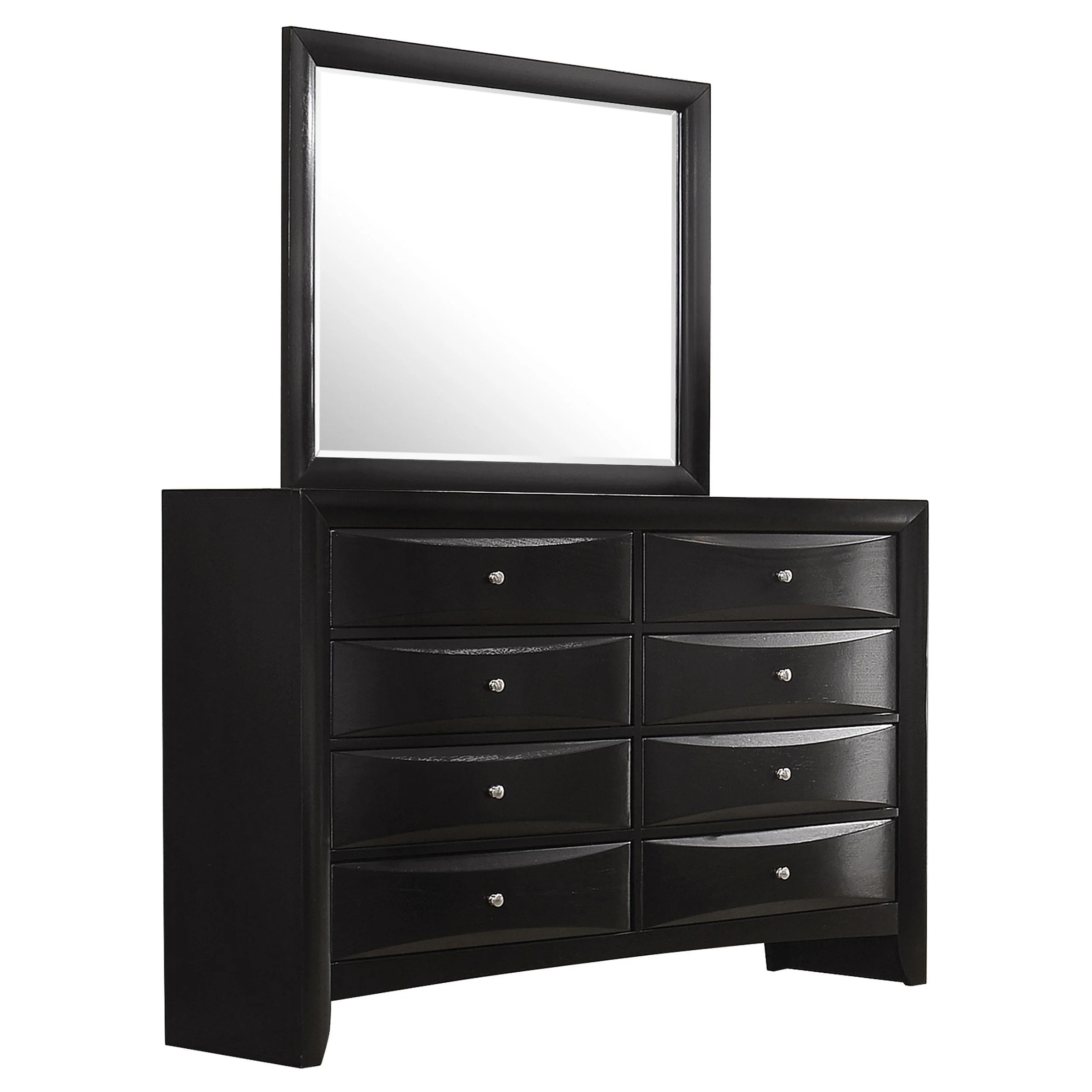 Coaster Furniture Briana 200703M 8-Drawer Dresser with Mirror - Black - Image 1