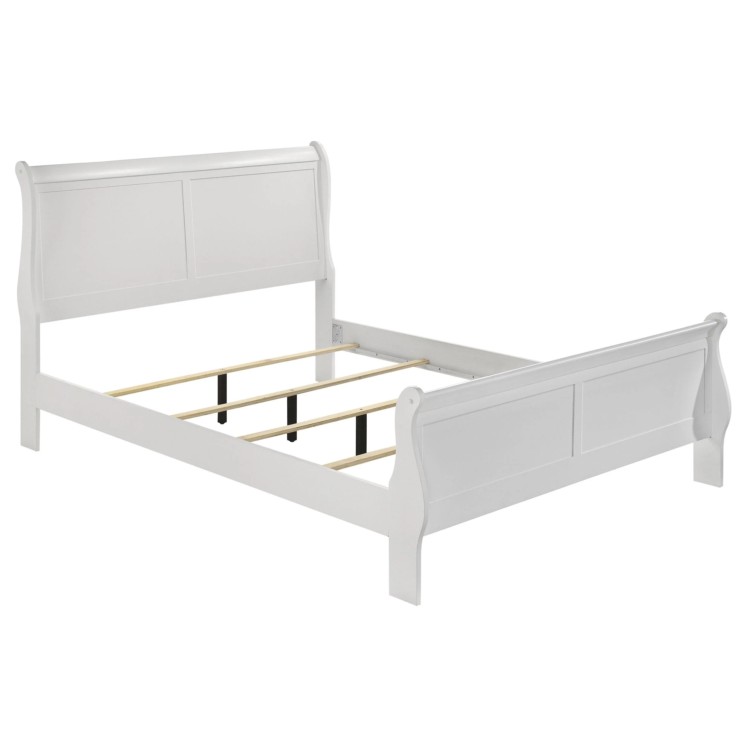 Coaster Furniture Louis Philippe 202441F 47-inch Full Sleigh Panel Bed – White