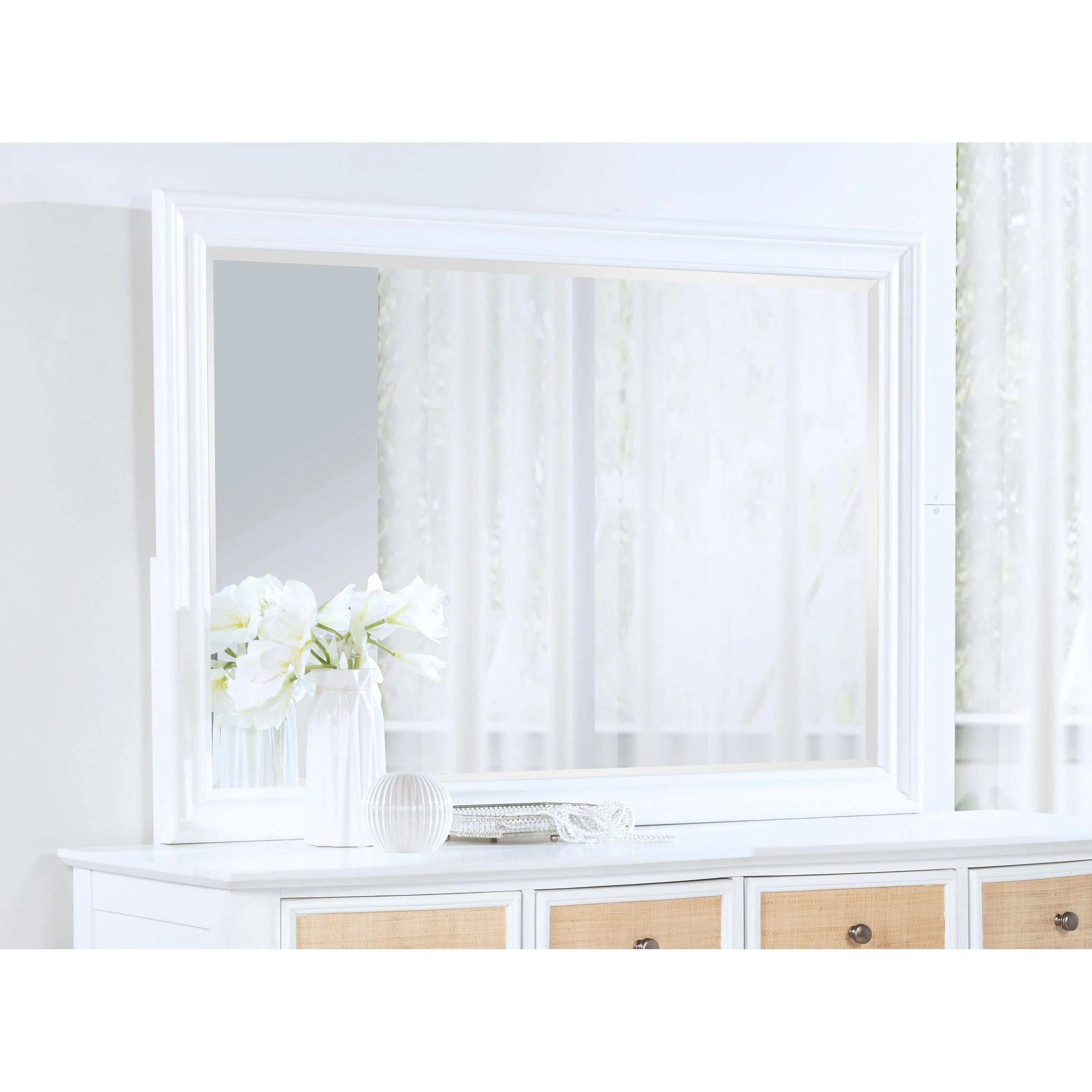 Coaster Furniture Bexhill 223474 Dresser Mirror - White - Image 3