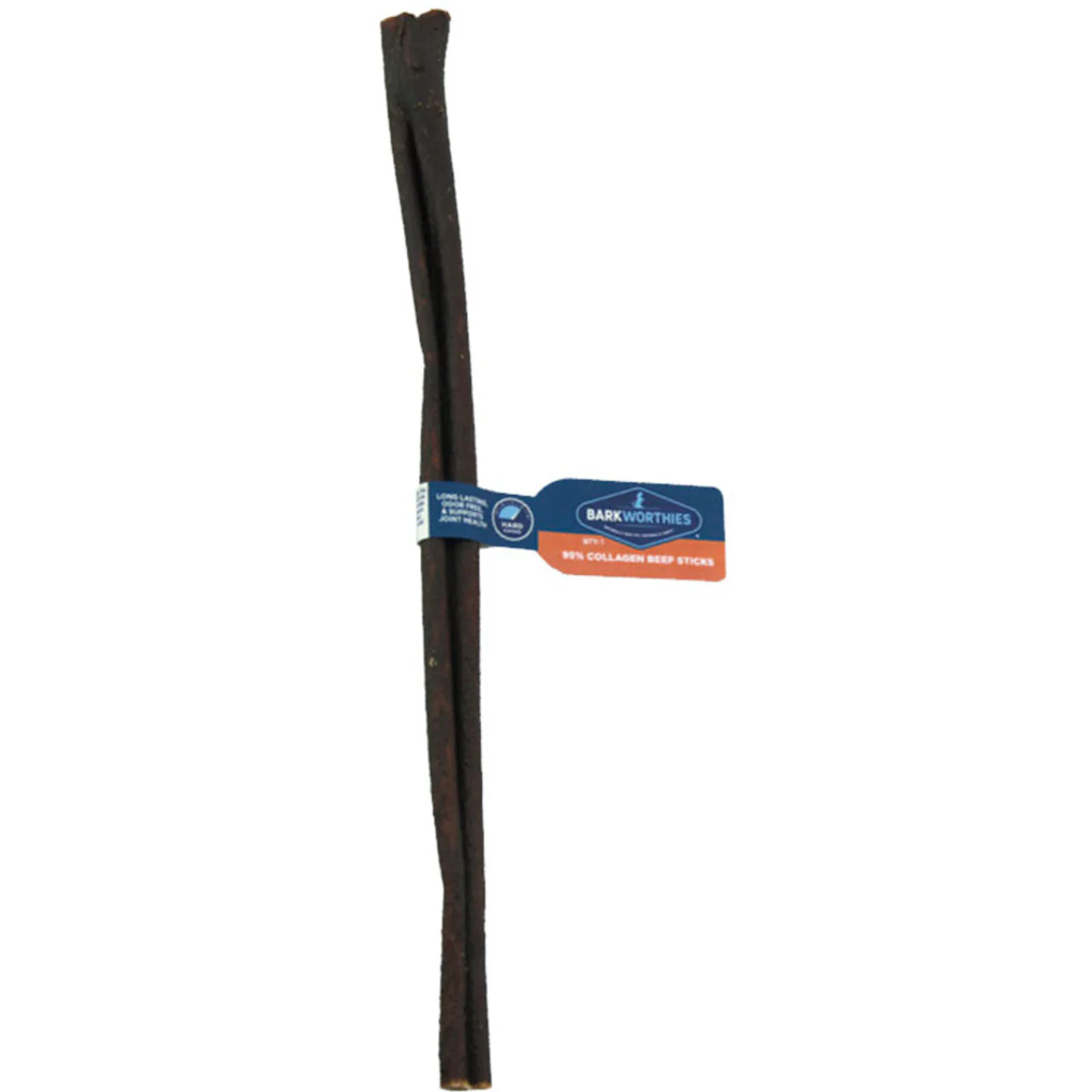 Barkworthies 12in Peanut Butter Beef Collagen Grain Free Stick - Image 1