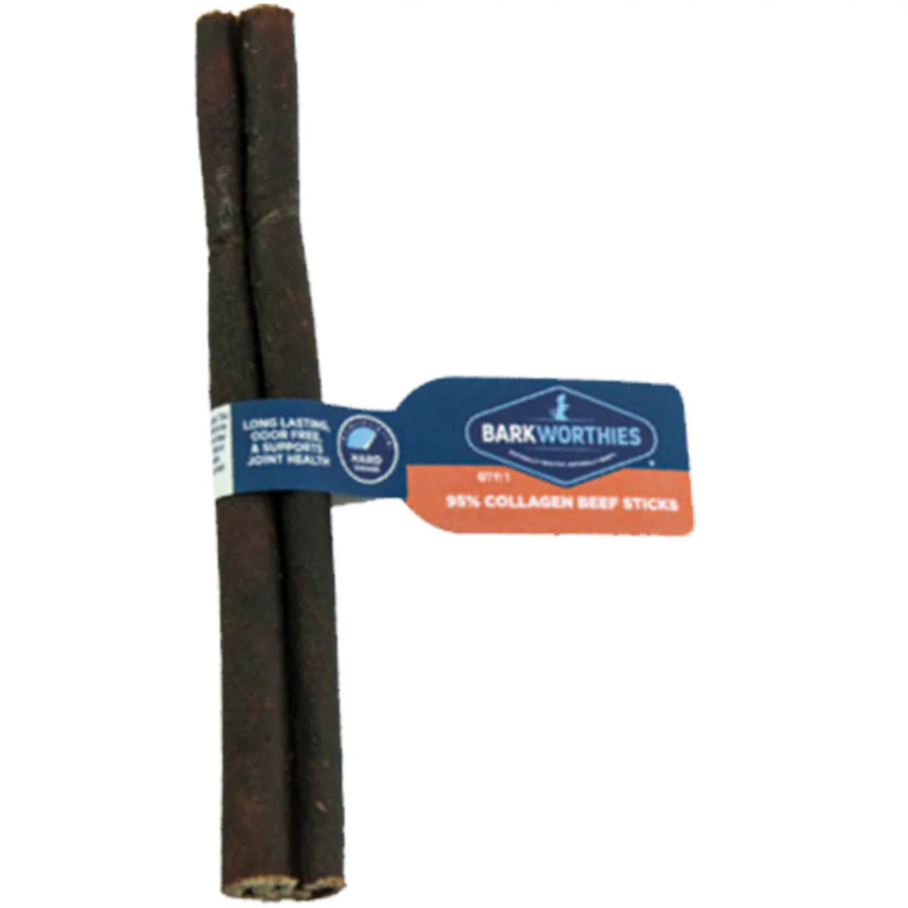 Barkworthies 6in Peanut Butter Beef Collagen Grain Free Stick - Image 1