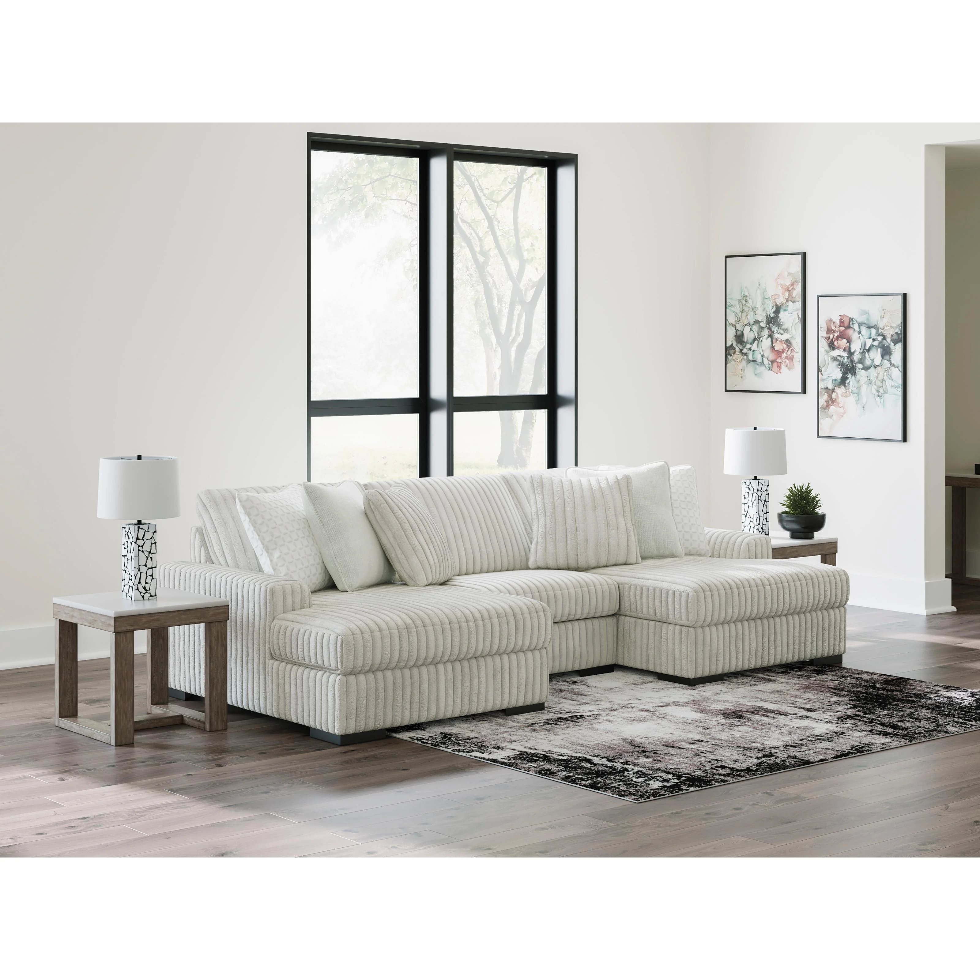 Signature Design by Ashley Stupendous 25903S4 3 pc Sectional with Double Chaise - Image 2