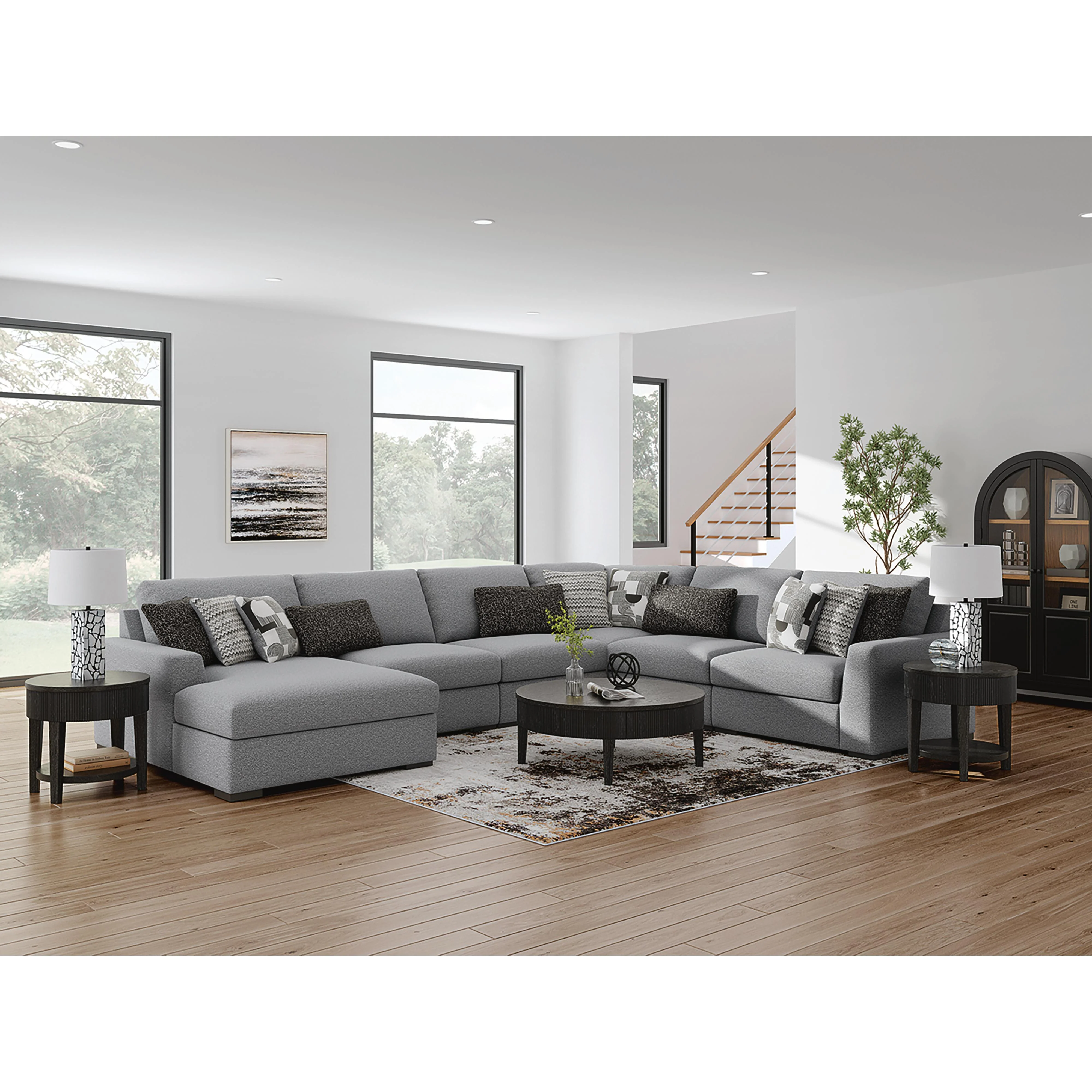 Benchcraft Bealton 61305S13 6 pc Sectional with Chaise - Image 3