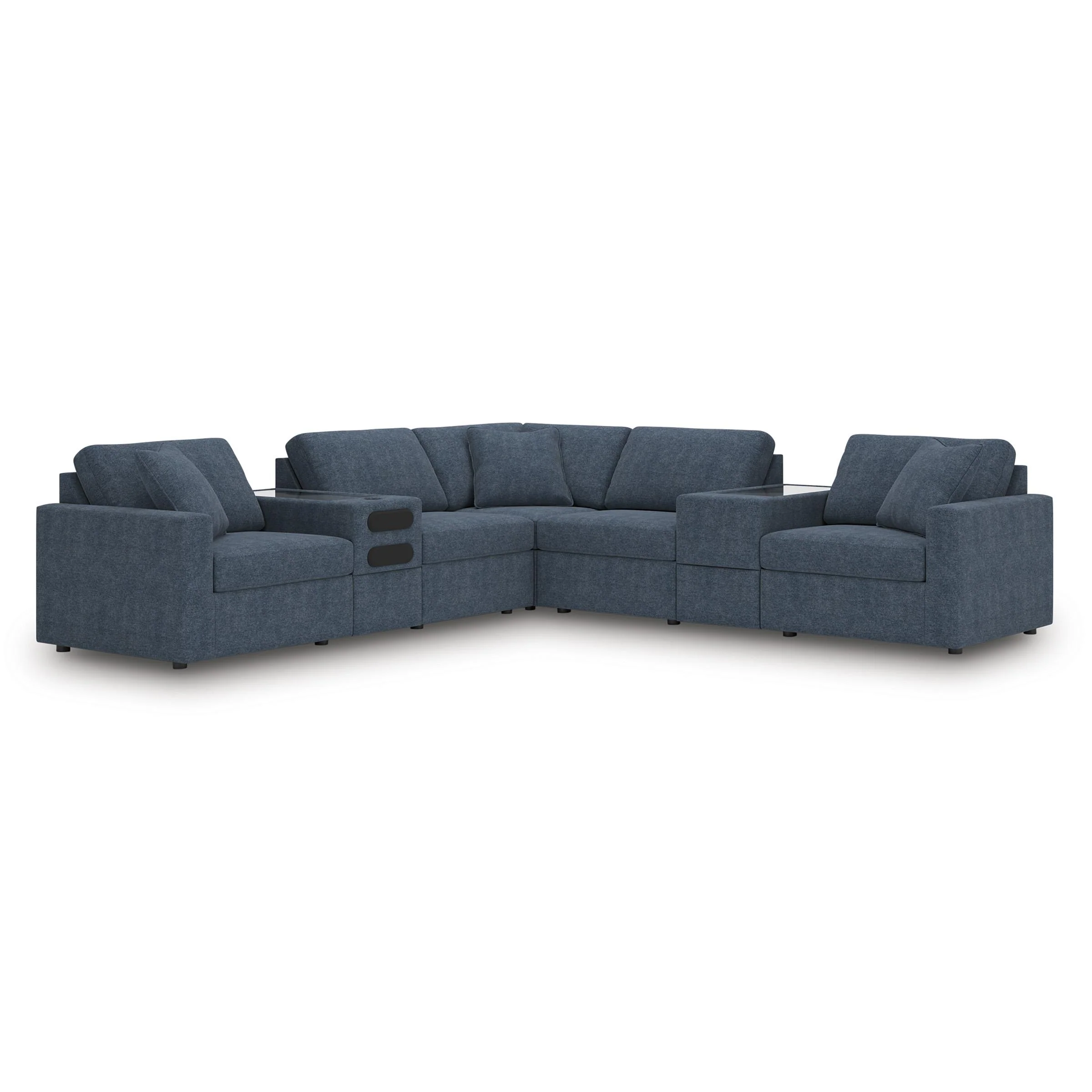 Signature Design by Ashley Modmax 92121S69 7 pc Balanced Sectional with Audio and Storage Consoles - Image 1