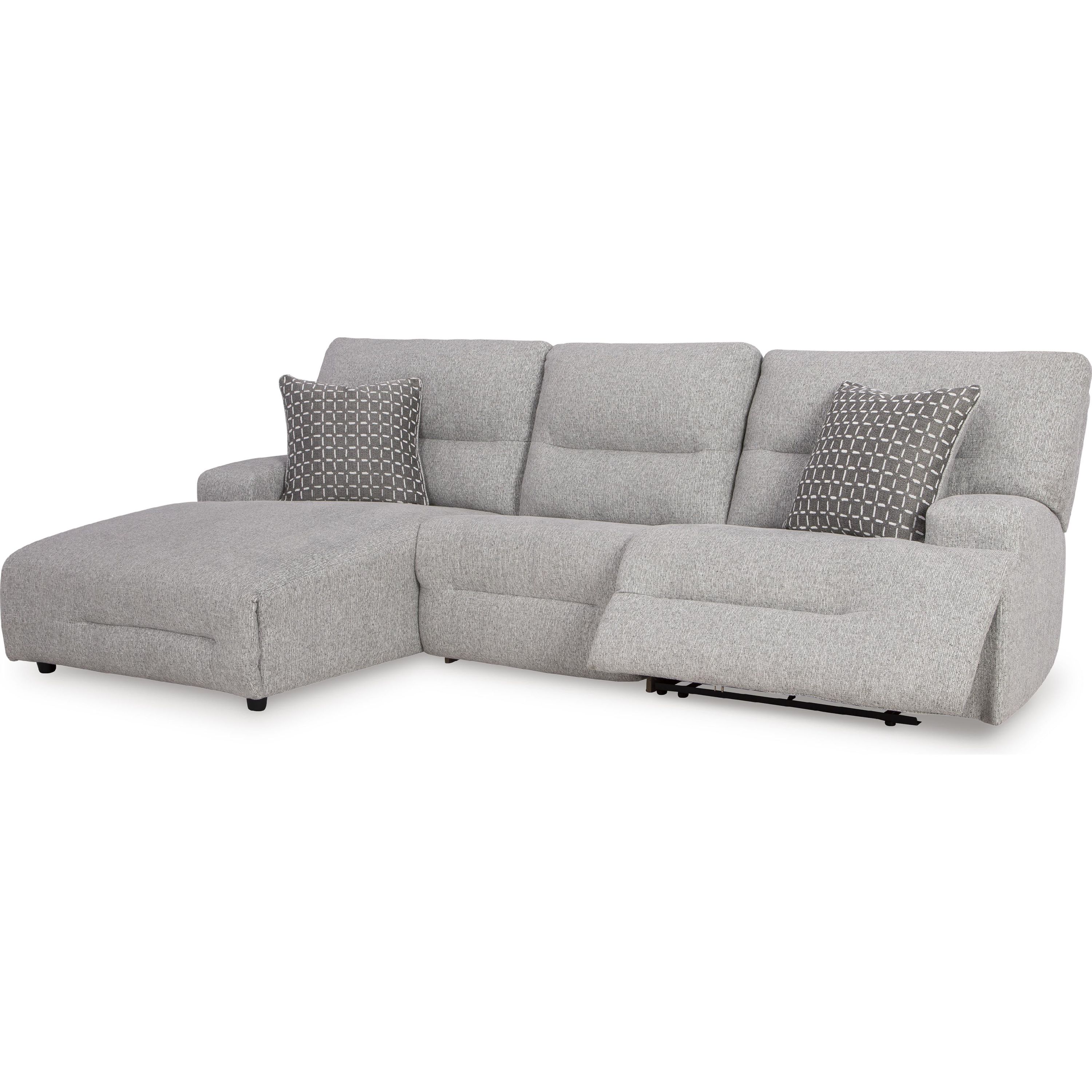 Signature Design by Ashley Acklen Place 93605S7 3 pc Power Reclining Sectional - Image 2
