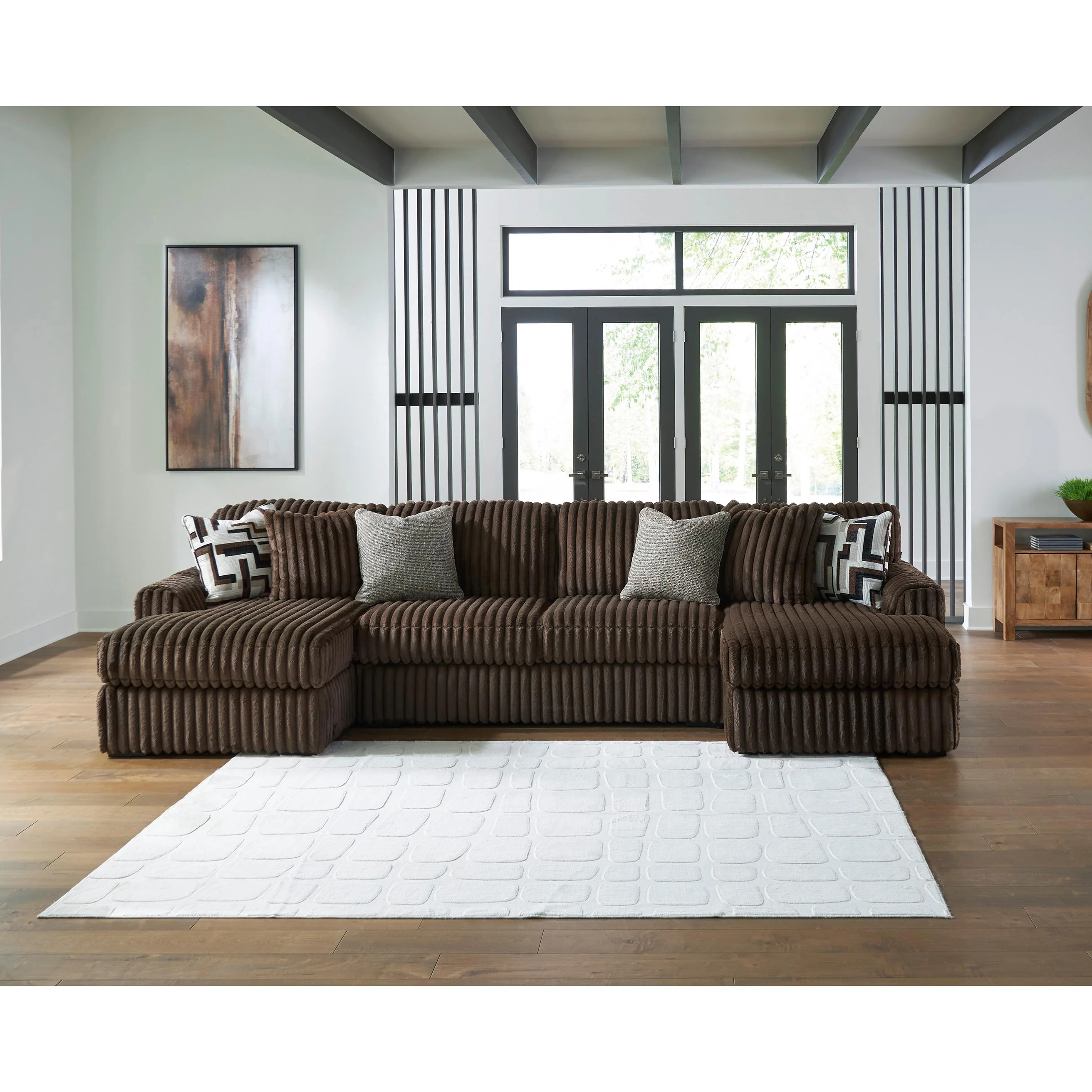 Signature Design by Ashley Midnight-Madness 98104S5 3 pc Sectional with Chaise - Image 3