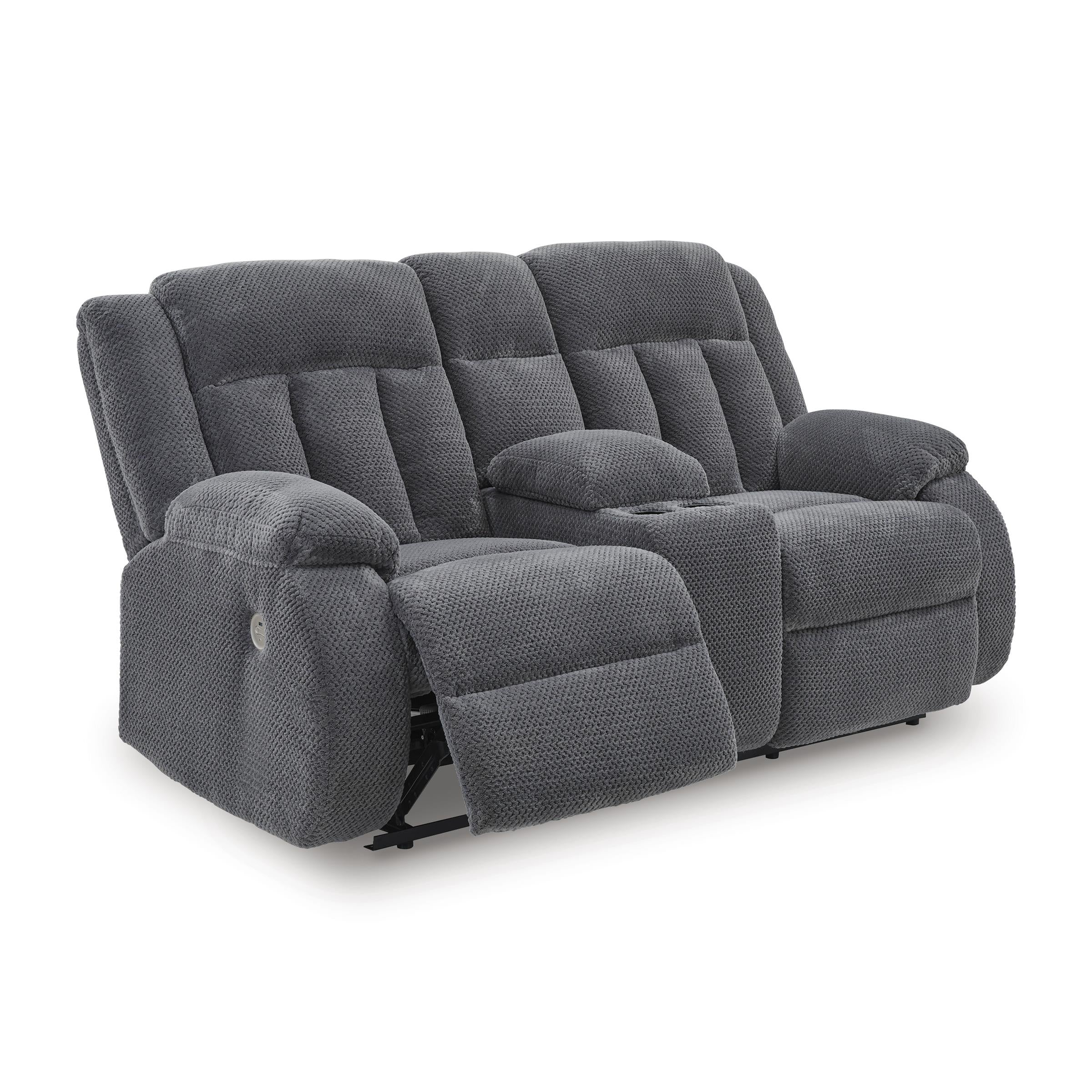 Signature Design by Ashley Observation PC2140596 Double Reclining Power Loveseat with Console - Image 2