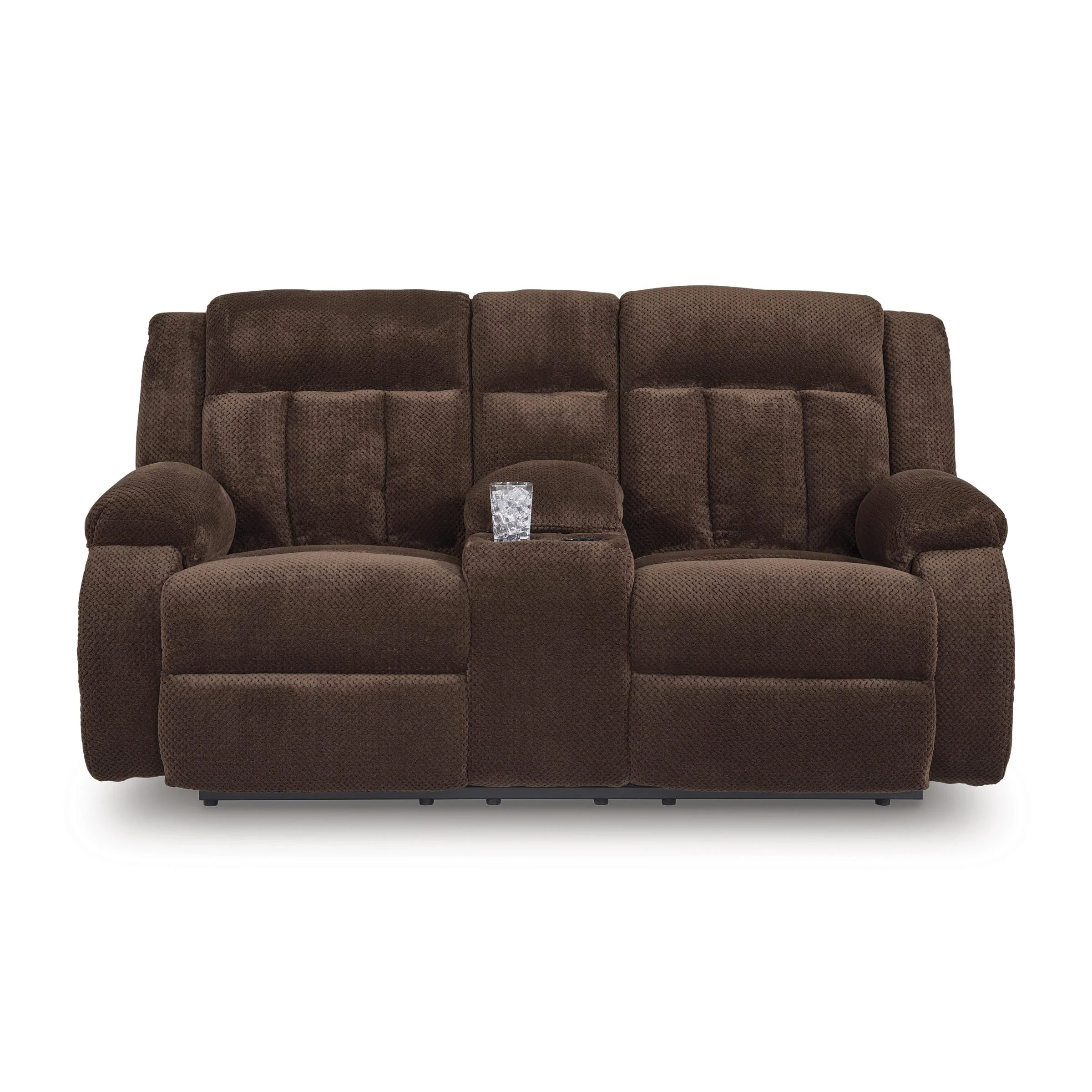 Signature Design by Ashley Free Wake PC2140696 Double Reclining Power Loveseat with Console - Image 2