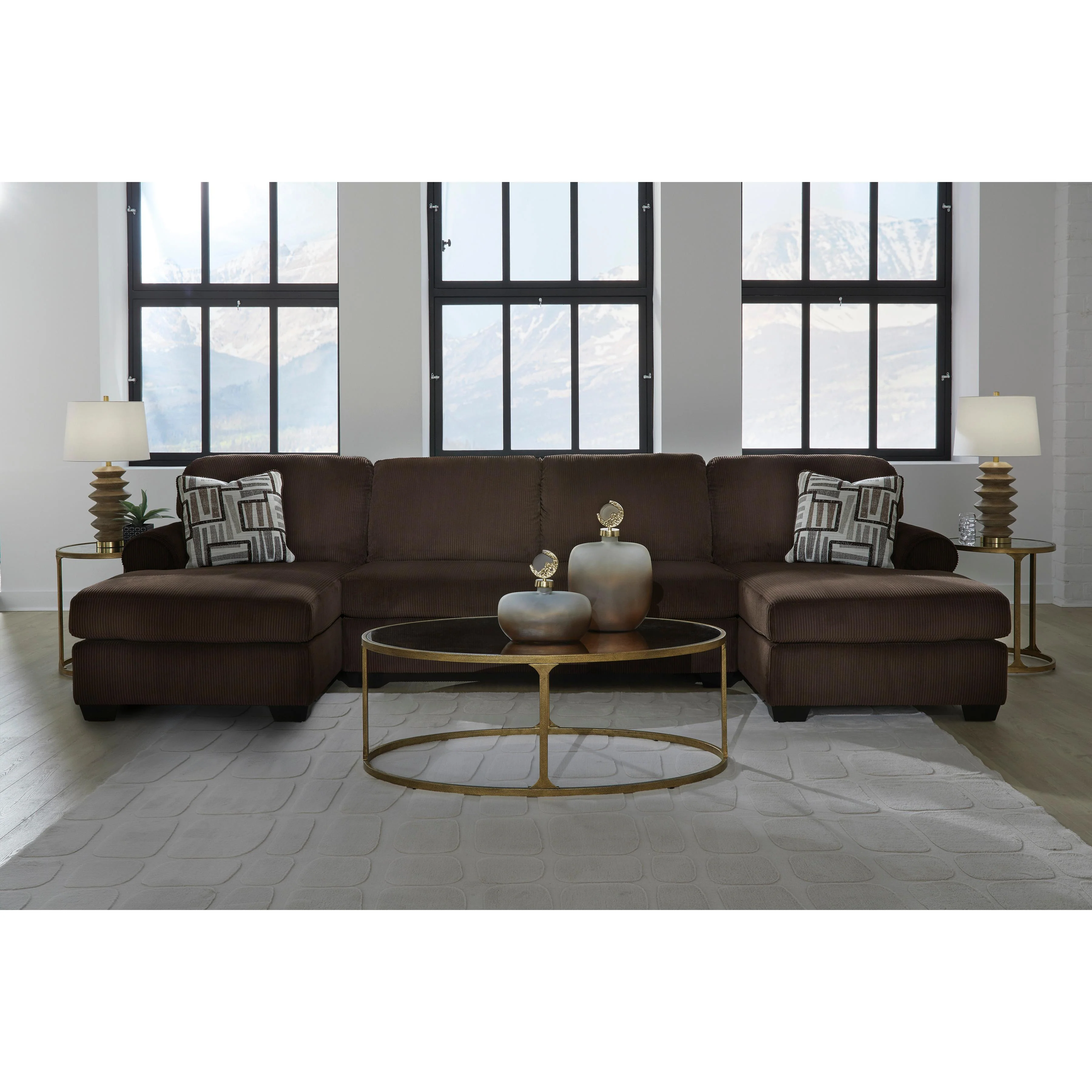 Signature Design by Ashley Kimlee PC35603S3 3 pc Sectional with Double Chaise - Image 3