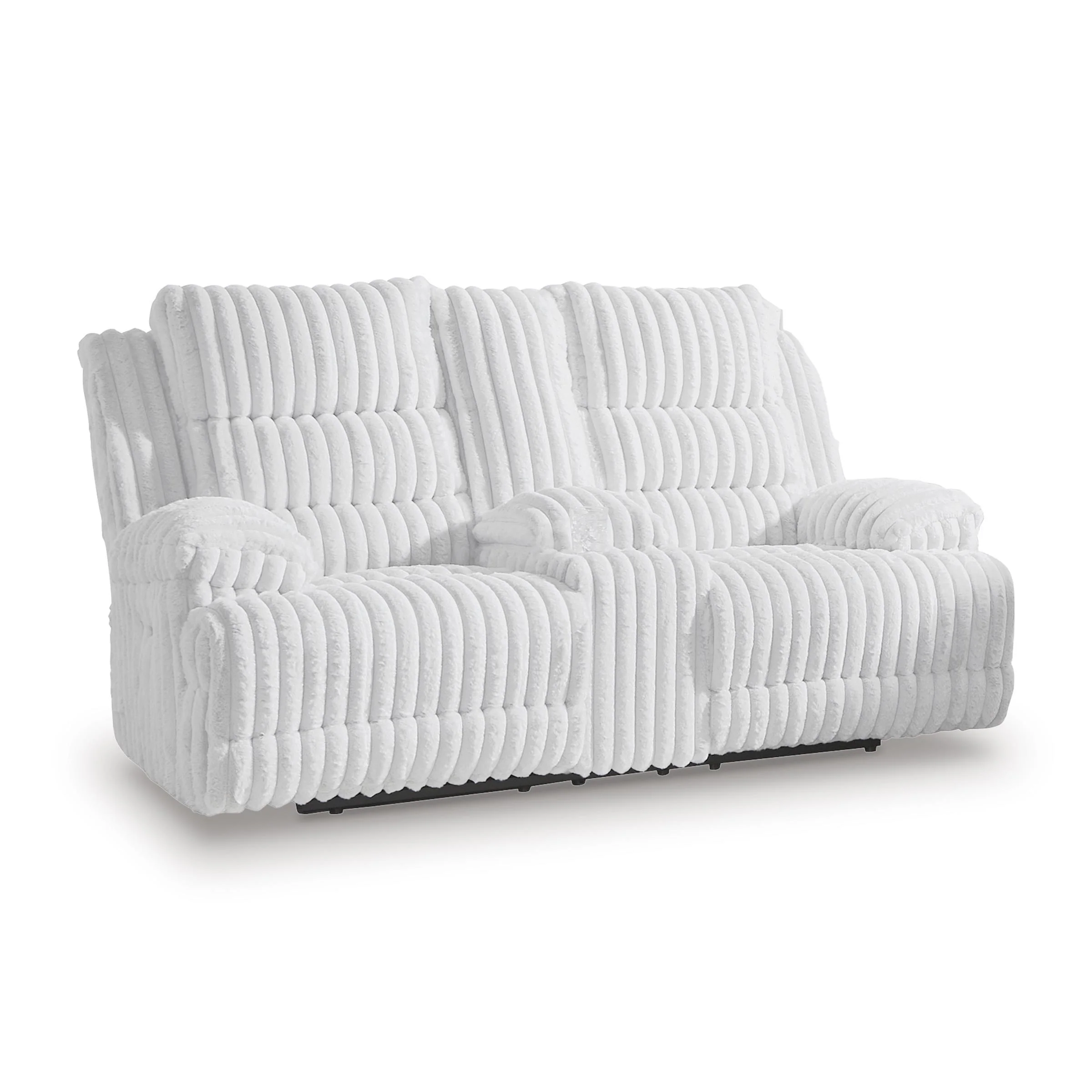 Signature Design by Ashley Rhines Falls PC4280496 Double Reclining Power Loveseat with Console