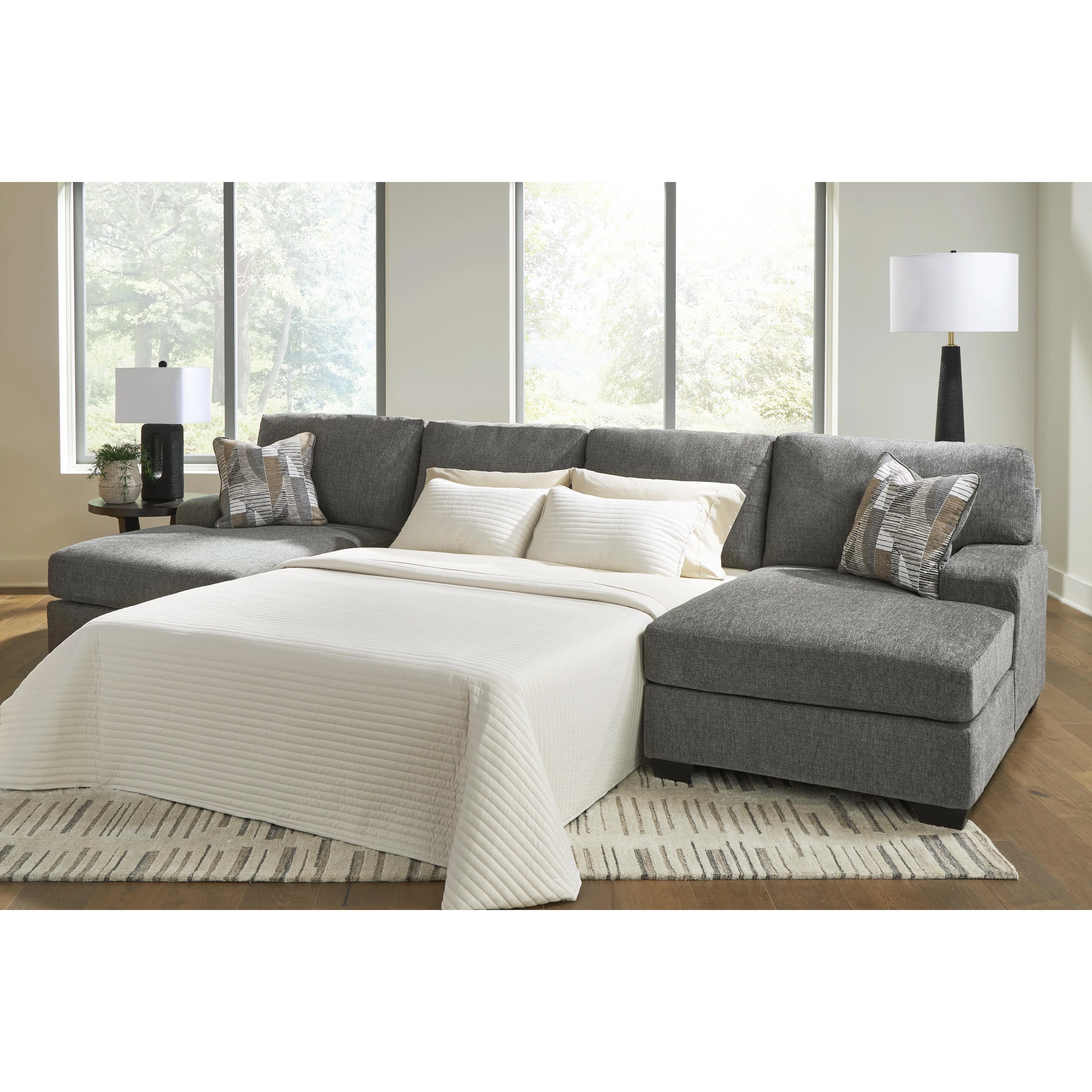 Signature Design by Ashley Clarington PC48405S7 3 pc Sleeper Sectional with Double Chaise - Image 3