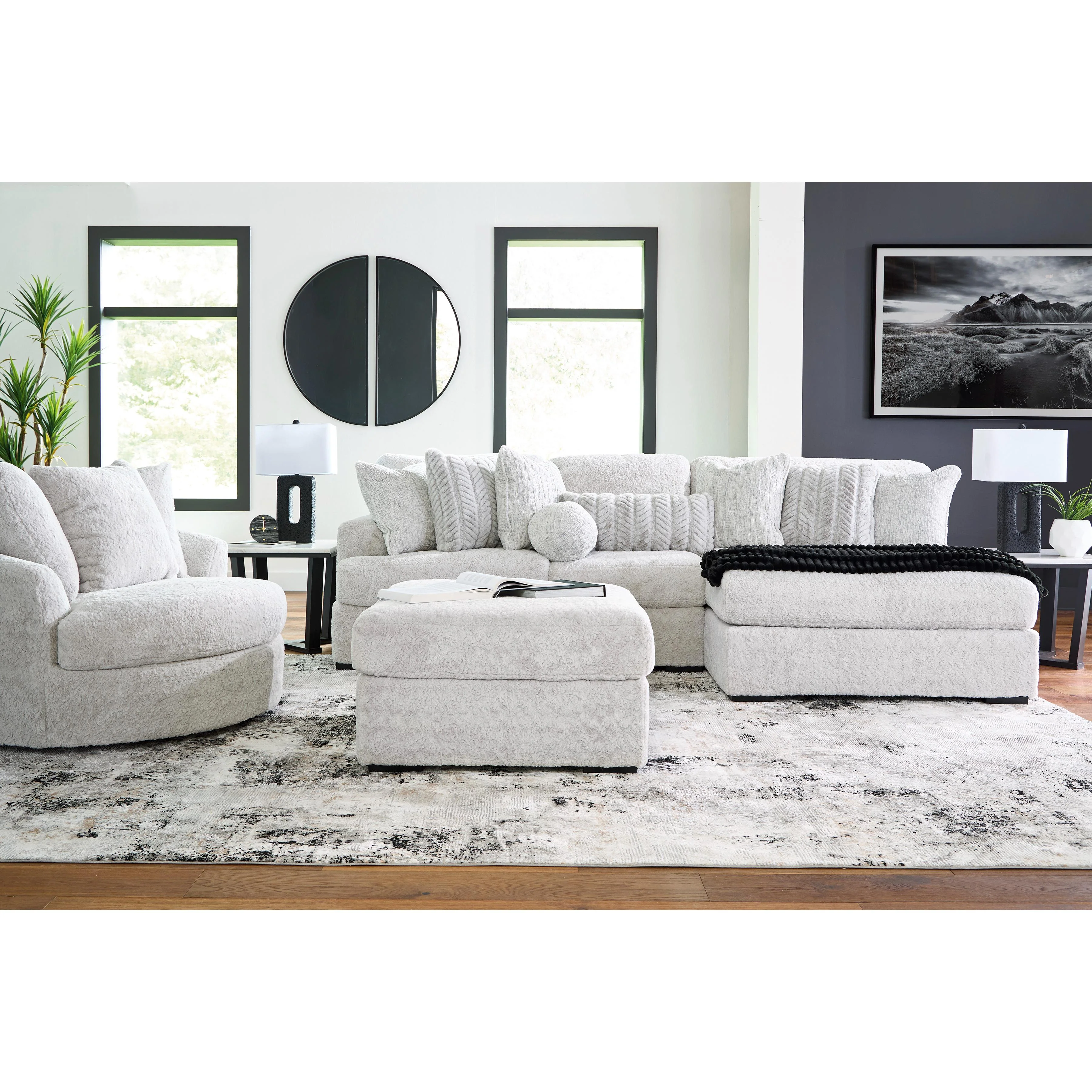 Signature Design by Ashley Cuddle Plush PC59106S1 3 pc Sectional with Chaise - Image 3