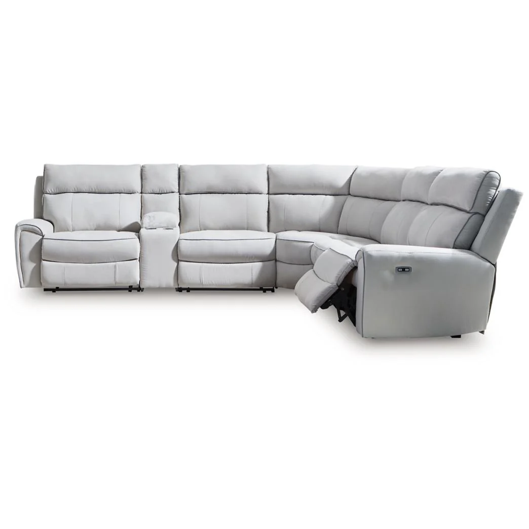 Signature Design by Ashley Social Pointe PC98802S10 6 pc Power Reclining Sectional - Image 1