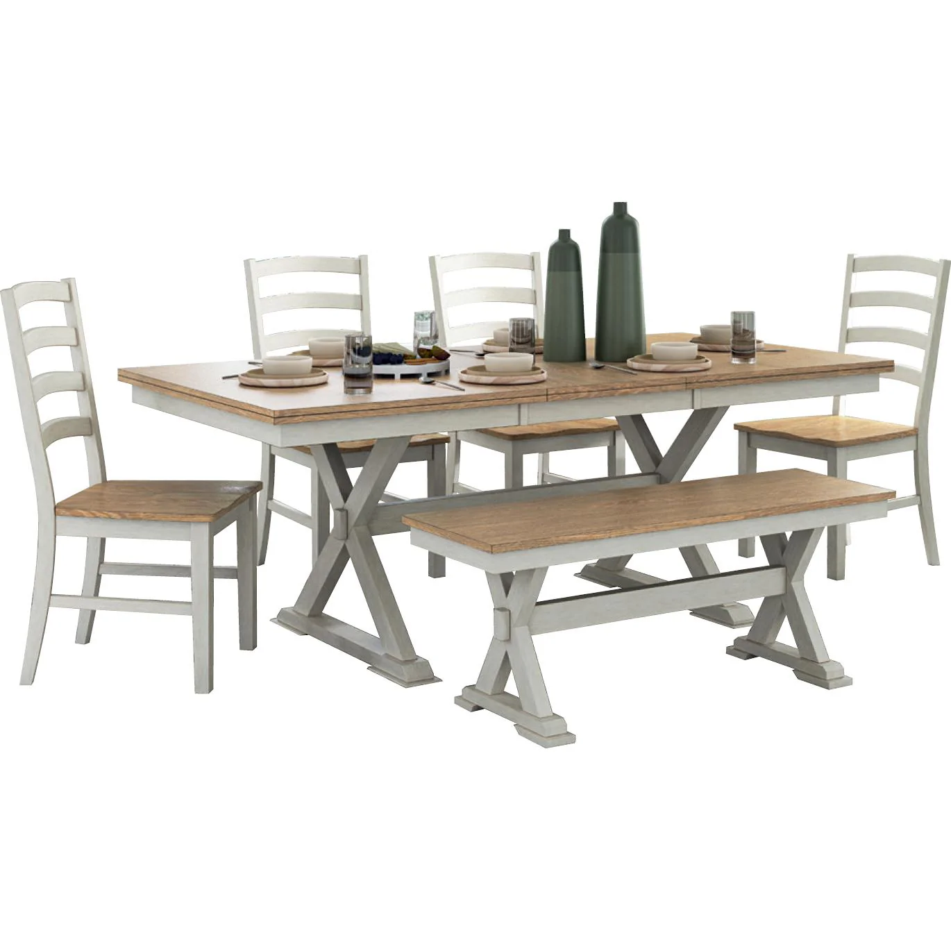 Signature Design by Ashley Purlaney PCD627-00 Large Dining Room Bench - Image 3
