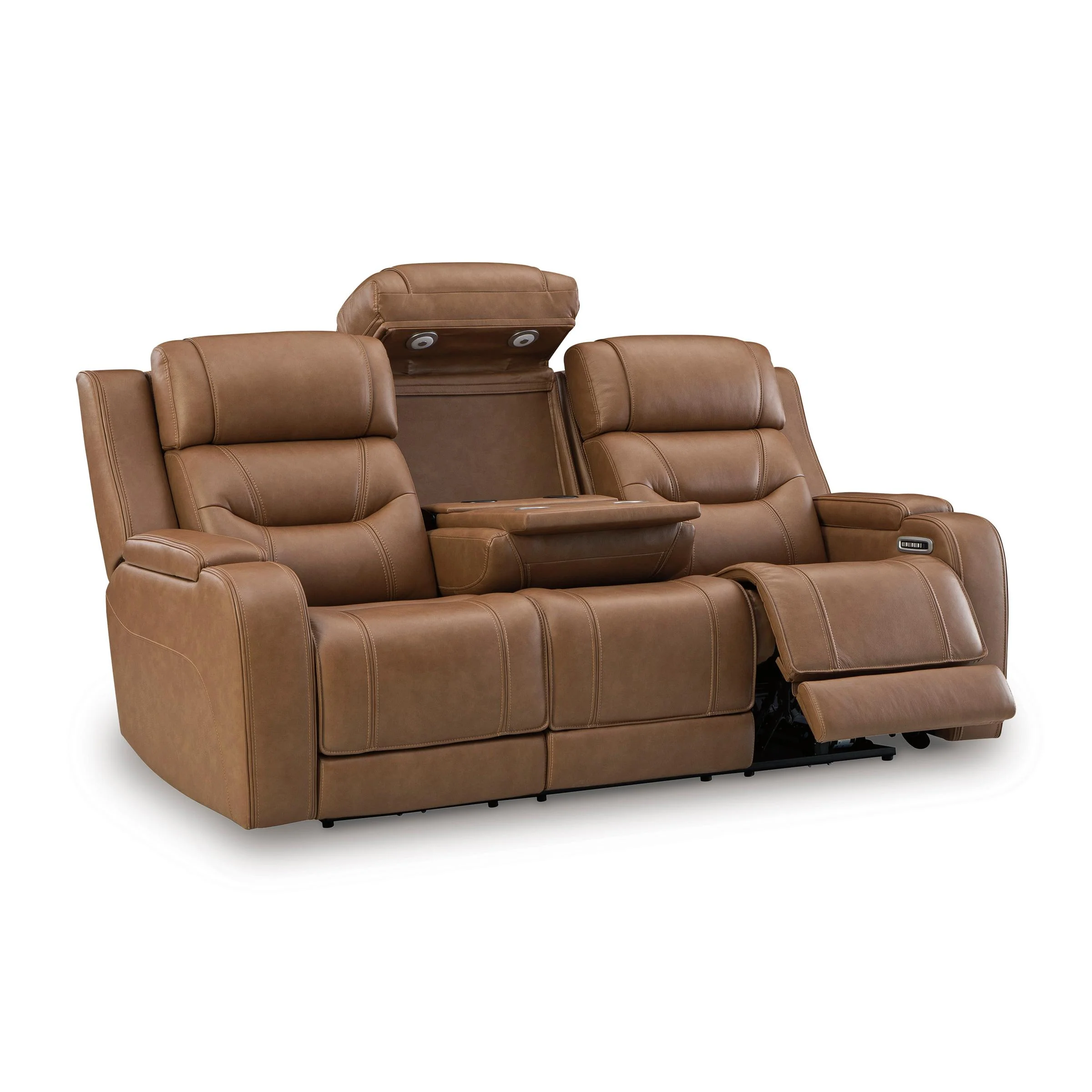 Signature Design by Ashley Knightington PCU1160015A Power Reclining Sofa with Audio Seating - Image 1